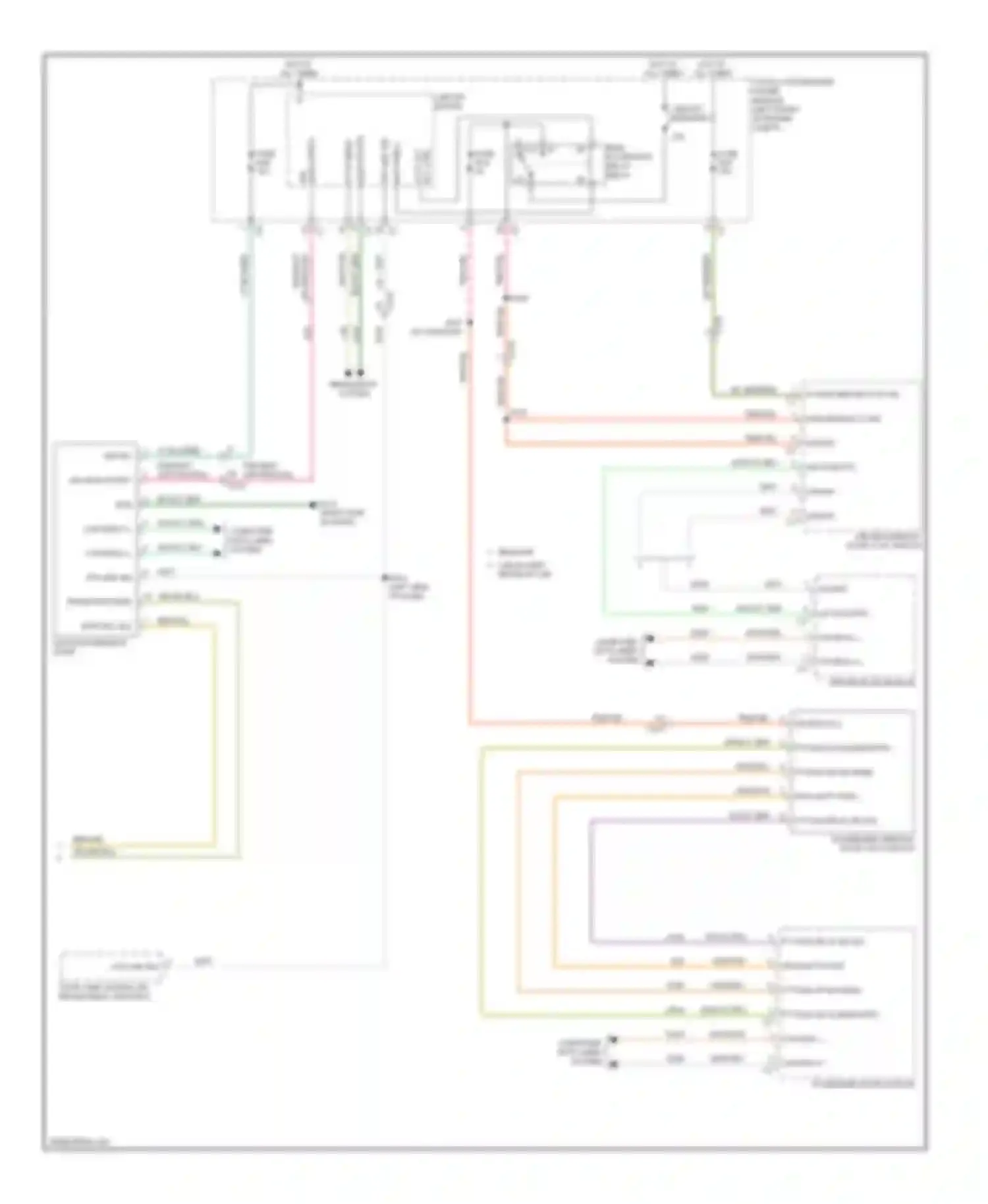 Wiring diagram headlights system for Dodge Pickup R2500  (1996-2010) (1 of 6)