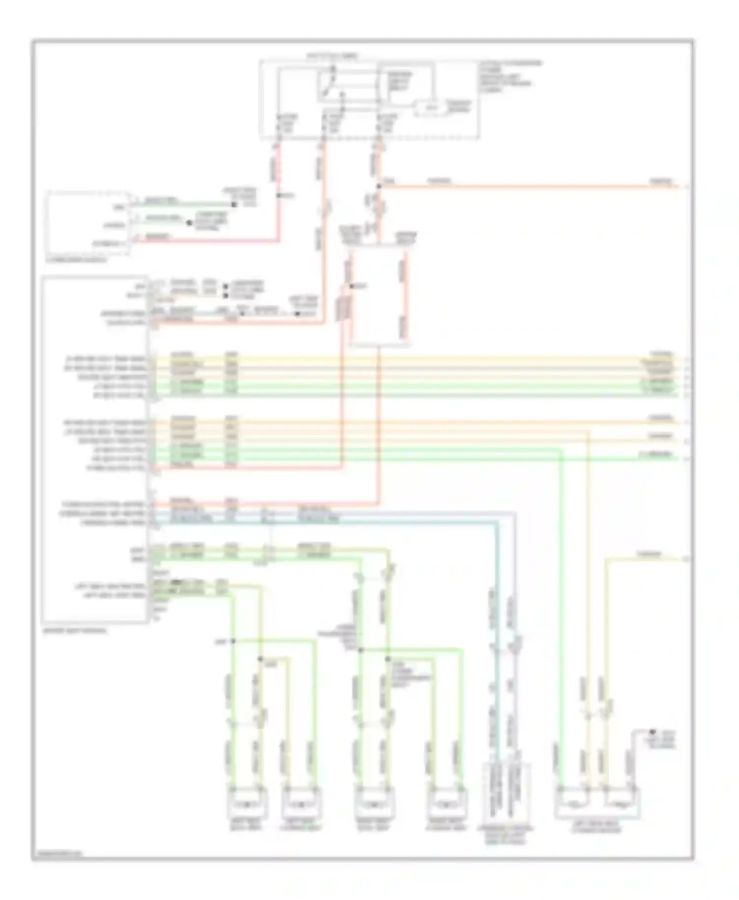 Wiring diagram heated seats relay for Dodge Pickup R2500  (1996-2010) (1 of 2)