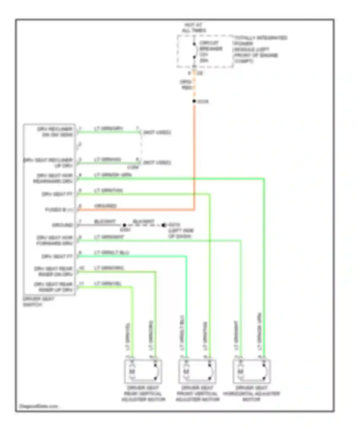 Wiring diagram lt grn/vio for Dodge Pickup R2500  (1996-2010) (1 of 6)