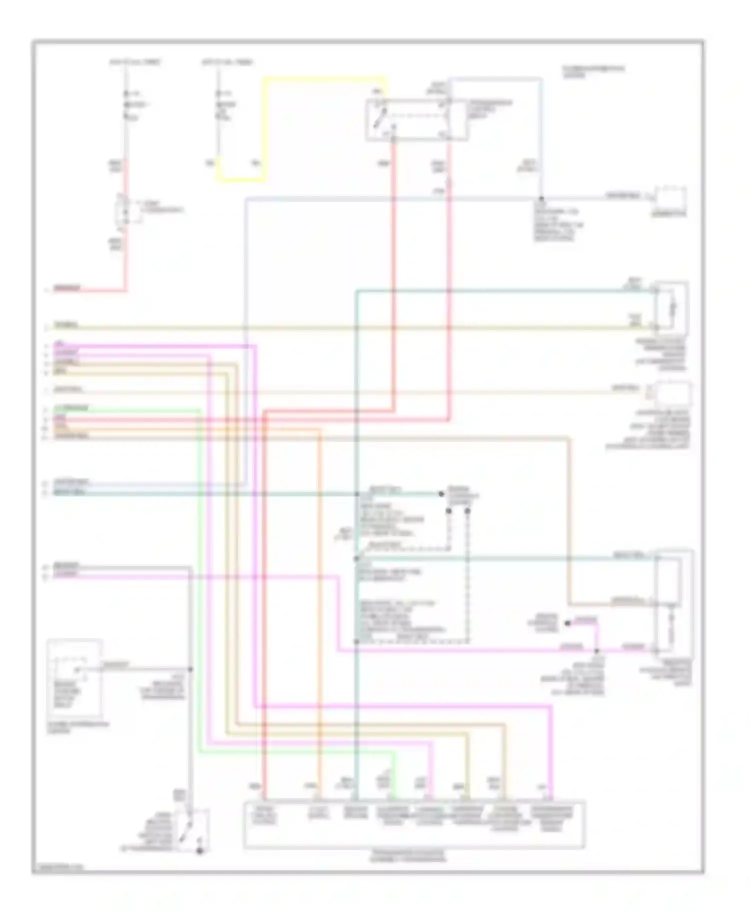Wiring diagram of hydraulic control unit) for Dodge Pickup R2500  (1996-2010) (3 of 5)