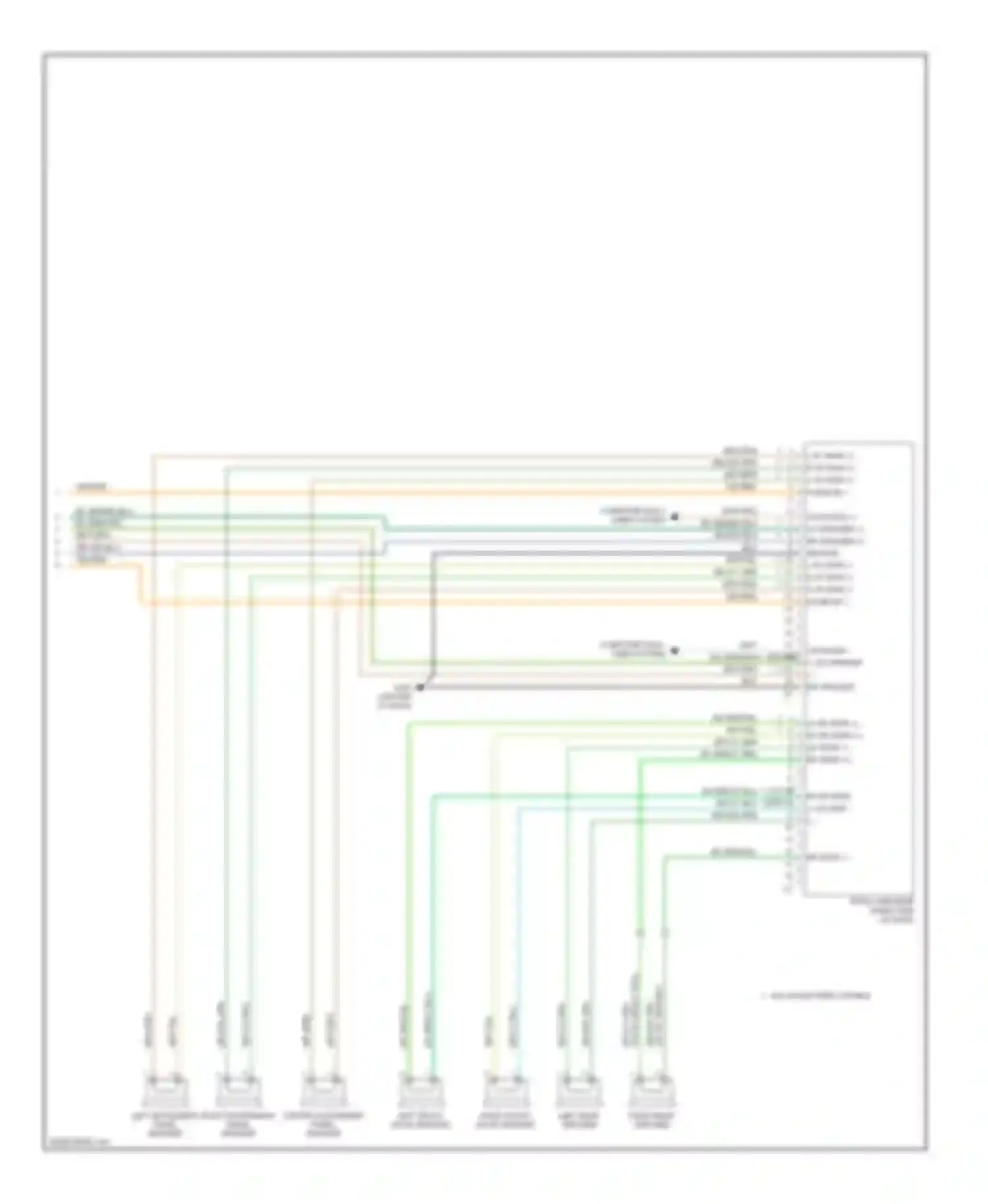 Wiring diagram right rear speaker for Dodge Pickup R2500  (1996-2010) (6 of 10)