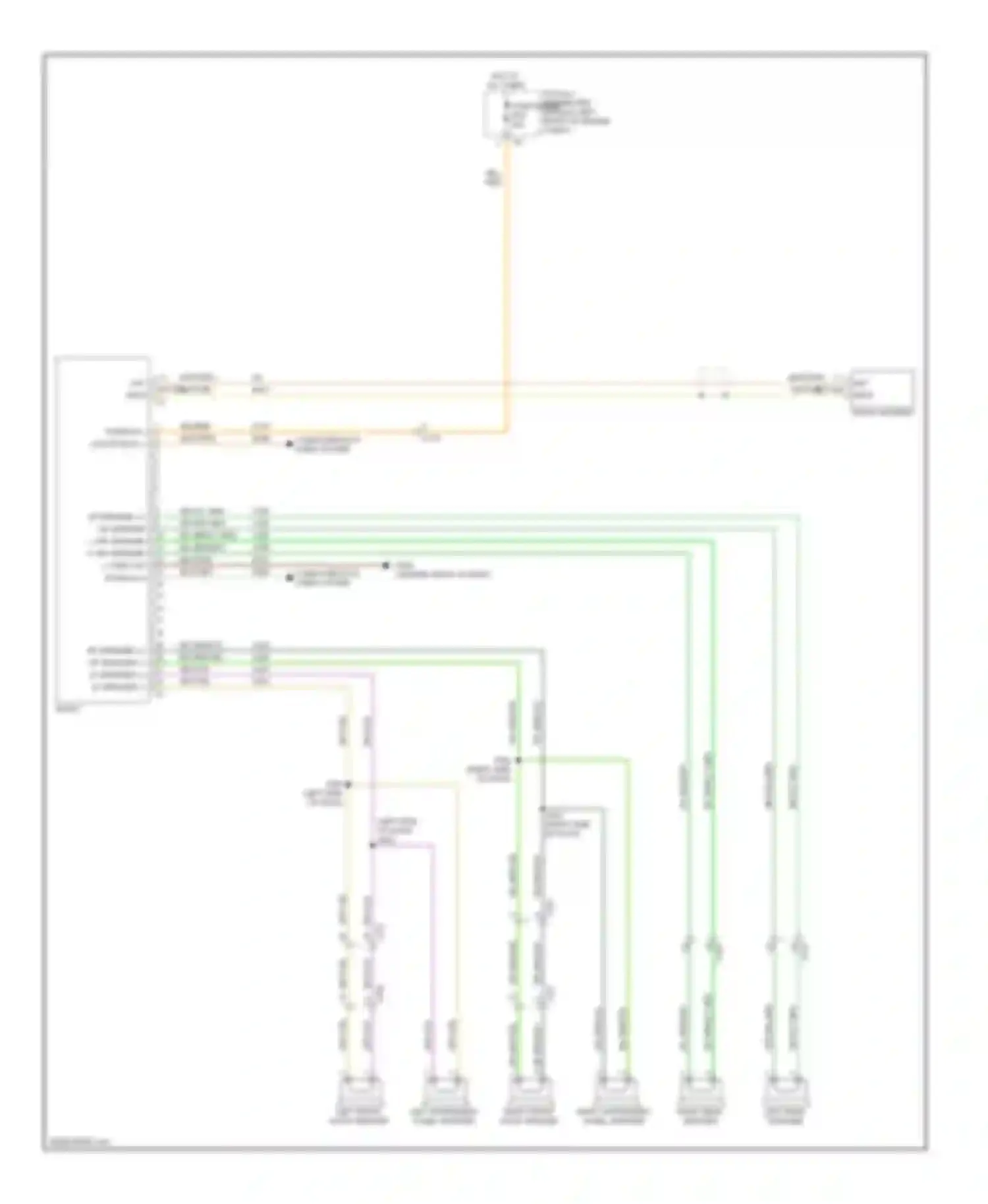 Wiring diagram right rear speaker for Dodge Pickup R2500  (1996-2010) (2 of 10)