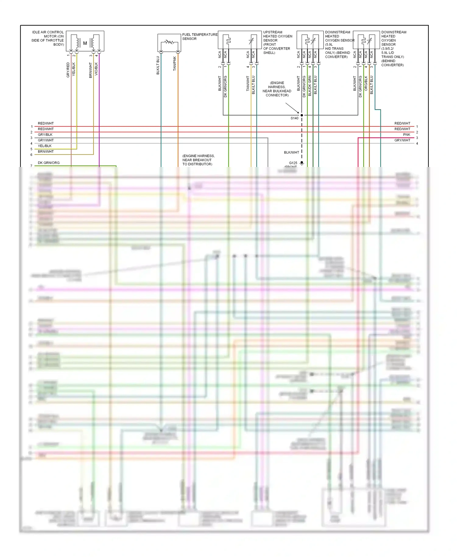Dodge Pickup R2500  (1996-2010) sensor return wiring diagram  (1 of 7)