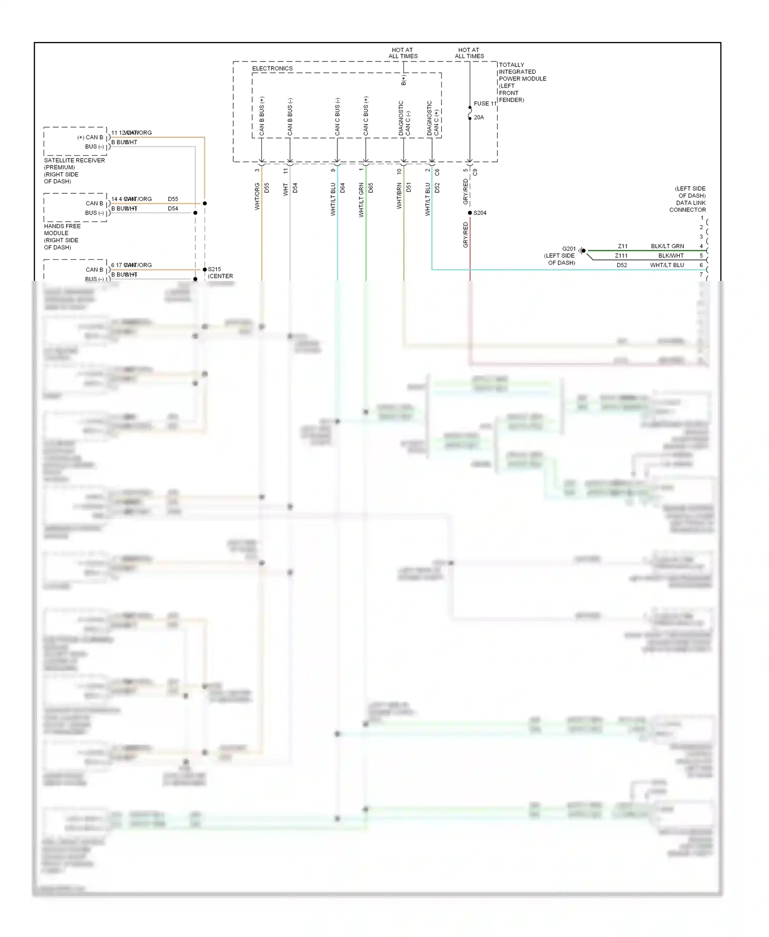 Dodge Pickup R2500  (1996-2010) wireless control module wiring diagram  (4 of 4)