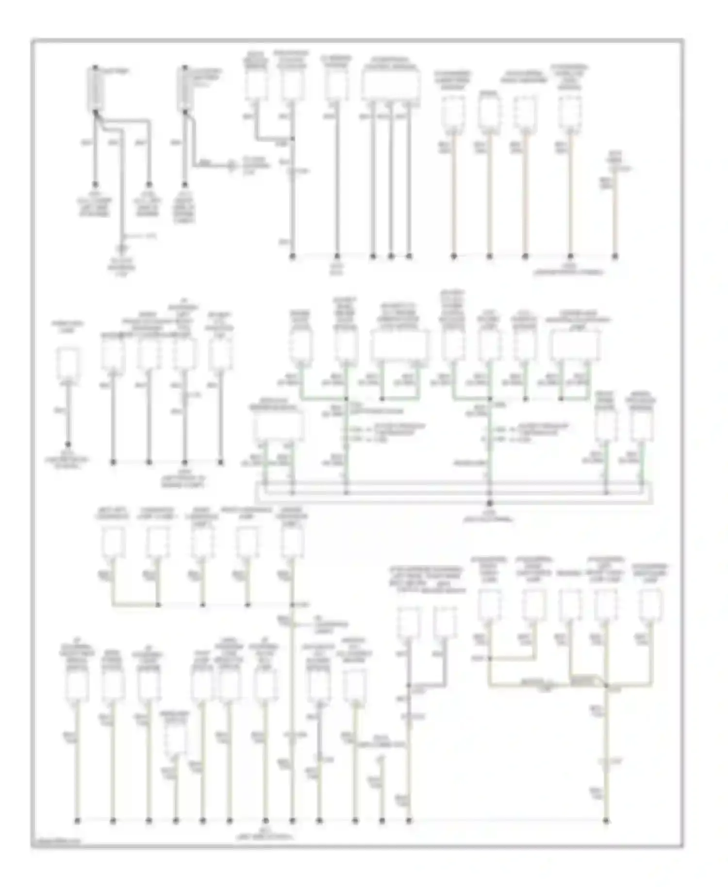 Pickup R3500 Dodge  (1996-2010): Ground distribution circuit (1 of 3)