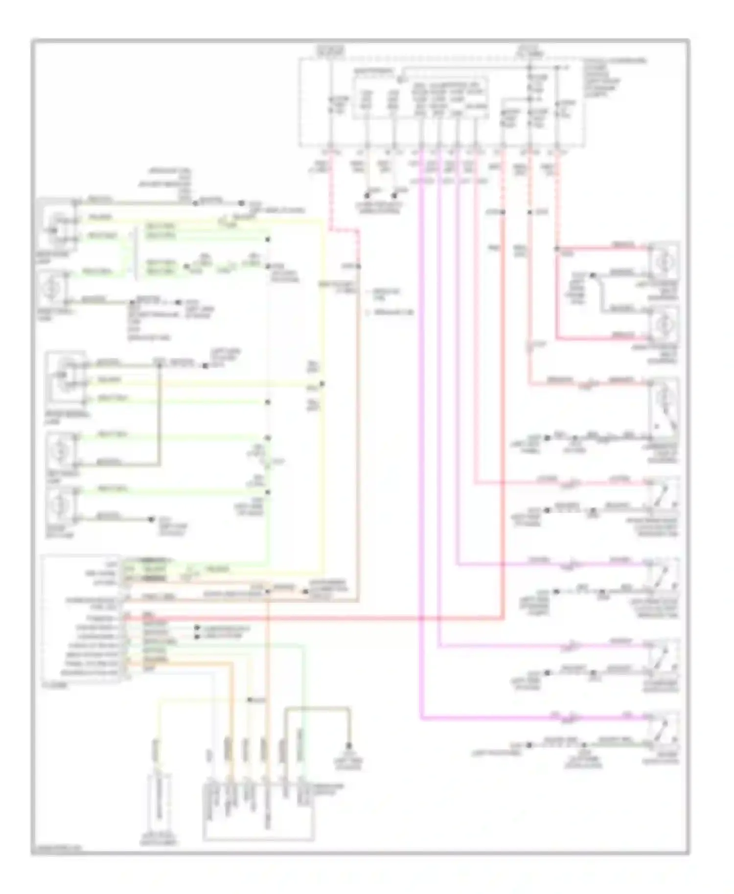 Pickup R3500 Dodge  (1996-2010): Courtesy lamps circuit