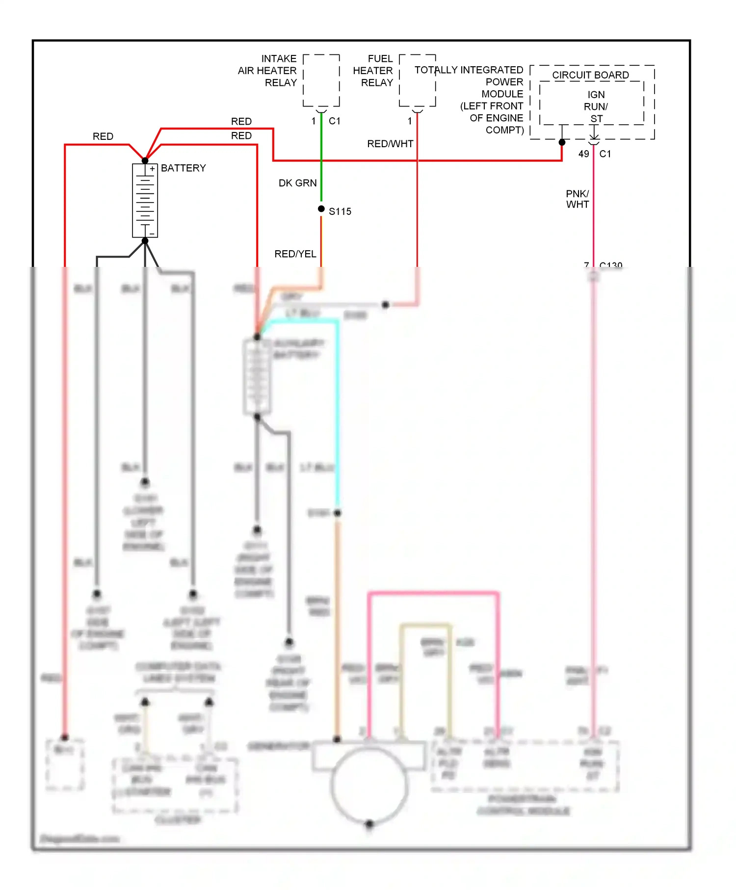 Dodge Pickup R3500  (1996-2010) computer data lines system wiring diagram  (14 of 88)