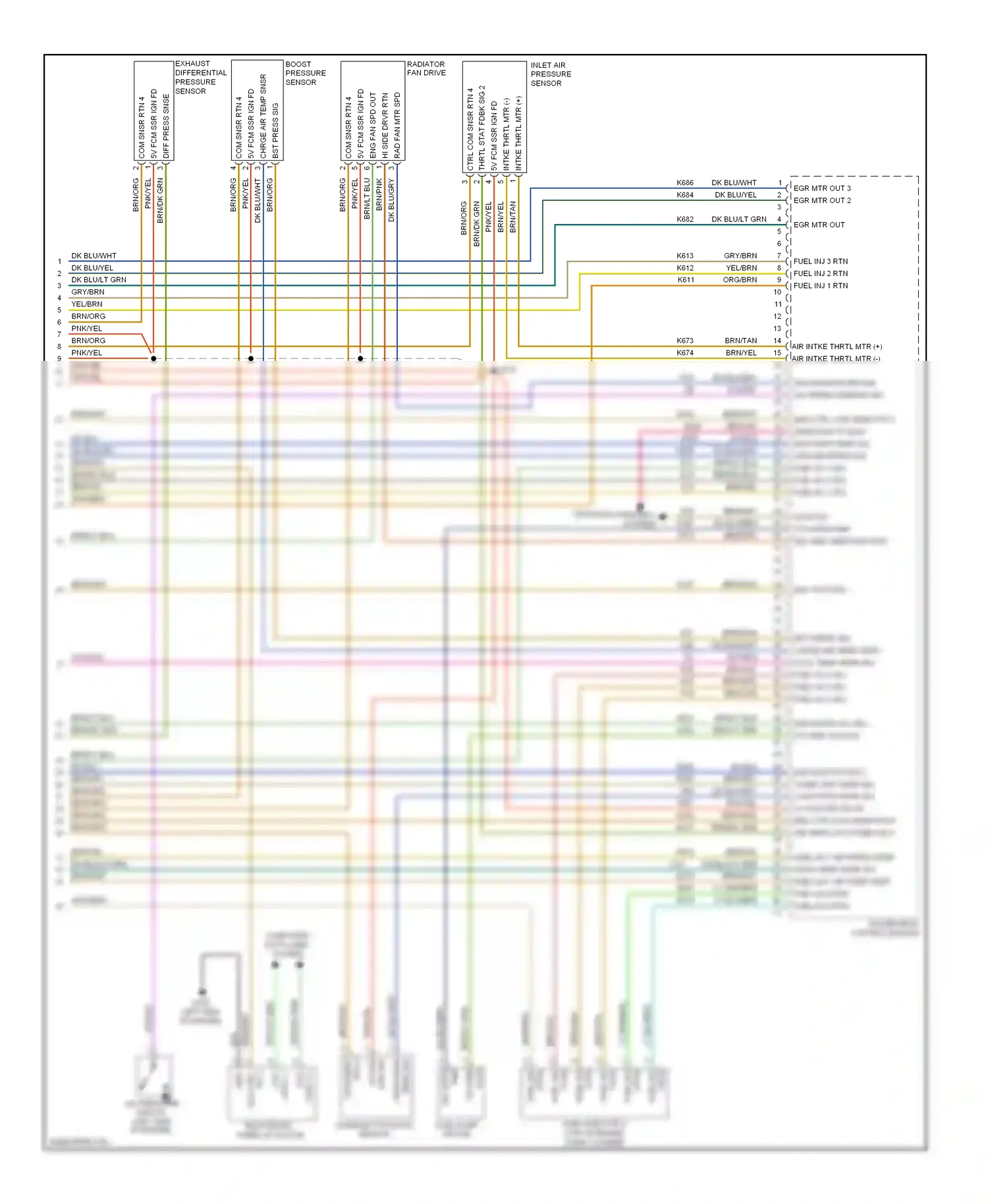 Dodge Pickup R3500  (1996-2010) computer data lines system wiring diagram  (70 of 88)
