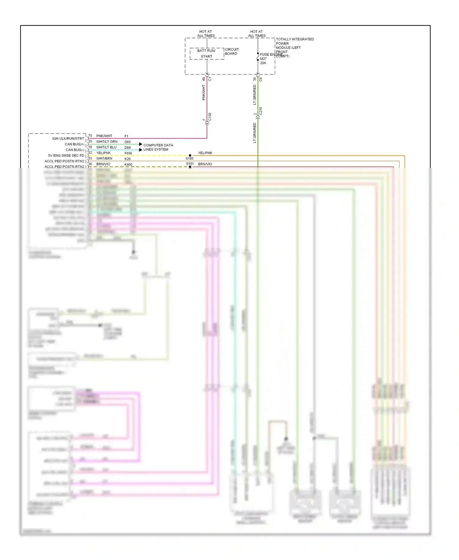 Dodge Pickup R3500  (1996-2010) computer data lines system wiring diagram  (2 of 88)