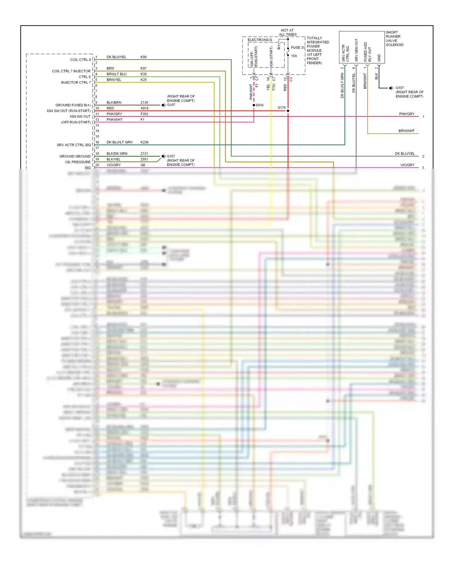 Dodge Pickup R3500  (1996-2010) computer data lines system wiring diagram  (38 of 88)