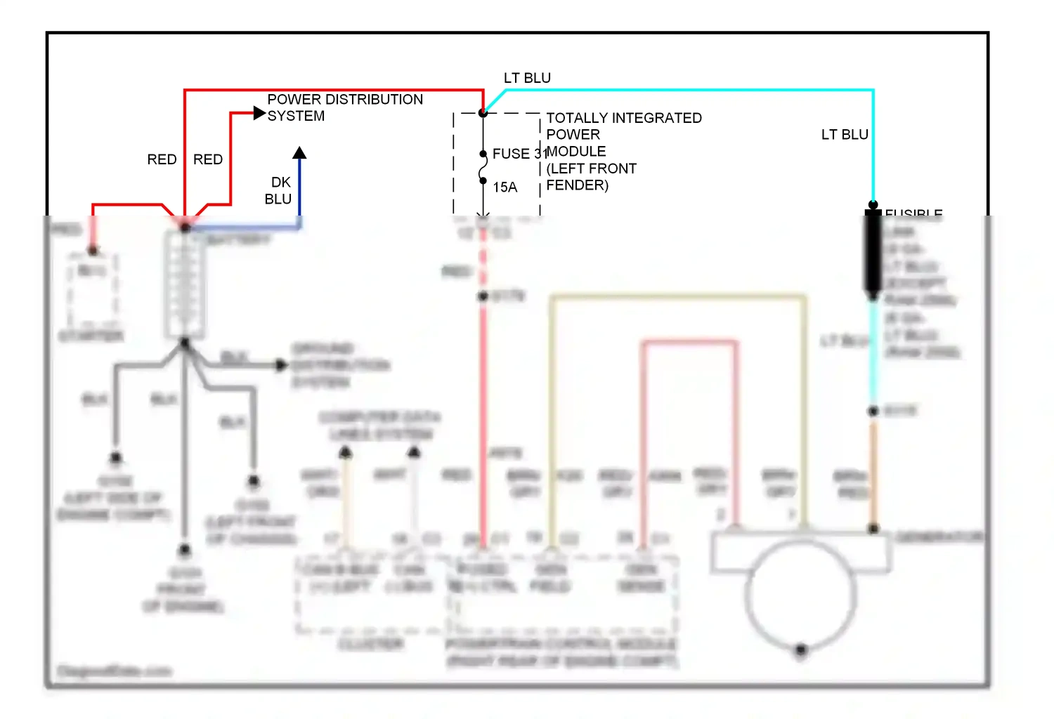 Dodge Pickup R3500  (1996-2010) computer data lines system wiring diagram  (21 of 88)