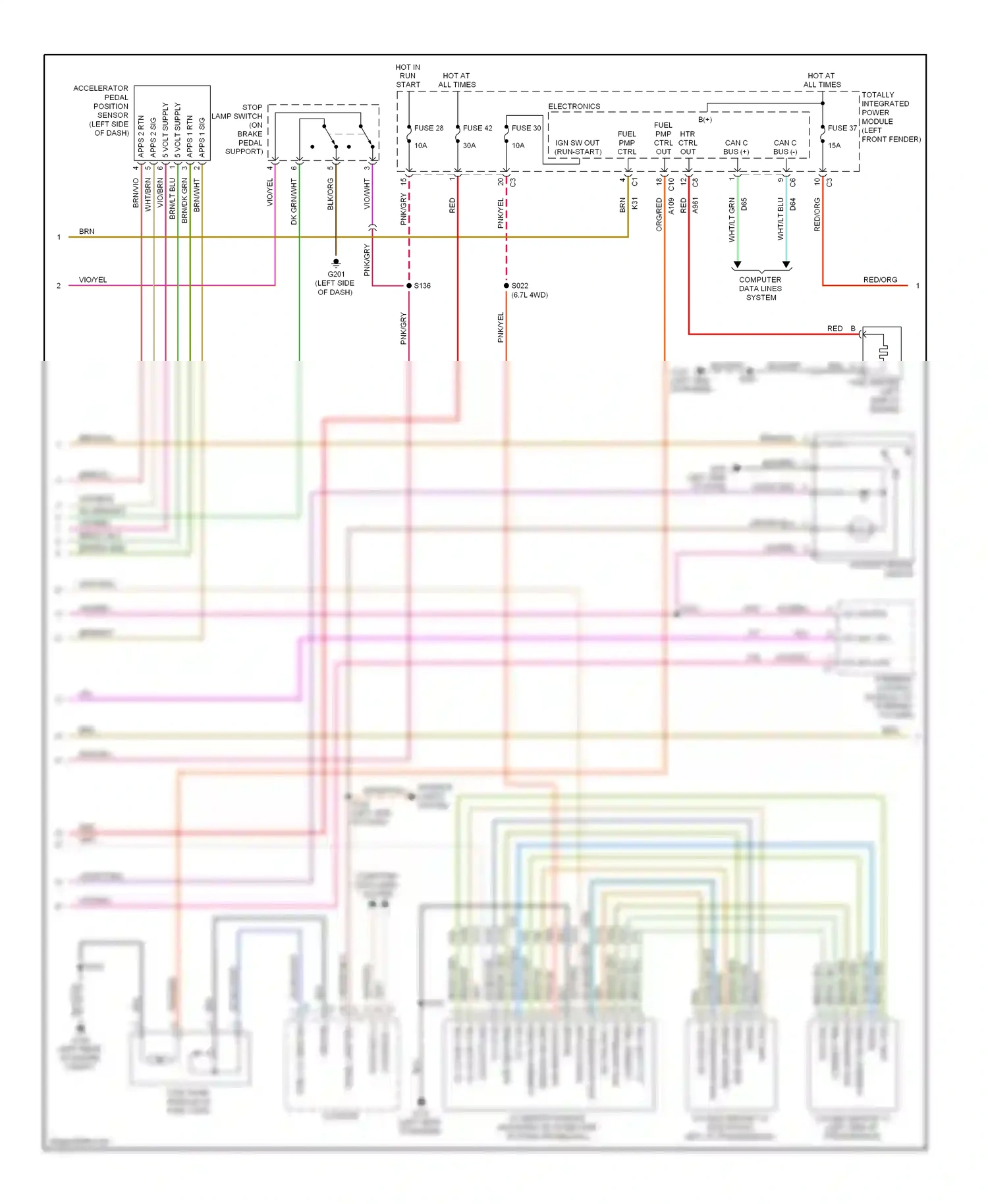 Dodge Pickup R3500  (1996-2010) computer data lines system wiring diagram  (60 of 88)