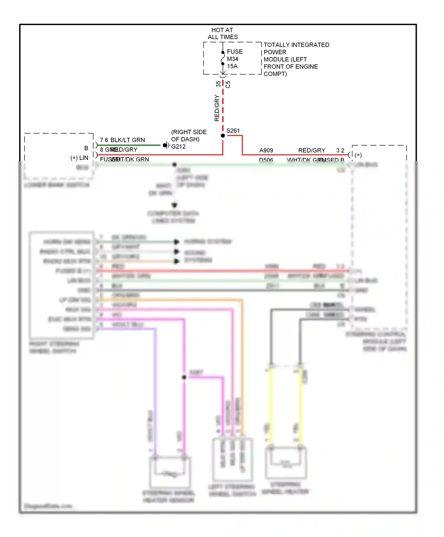Dodge Pickup R3500  (1996-2010) computer data lines system wiring diagram  (85 of 88)