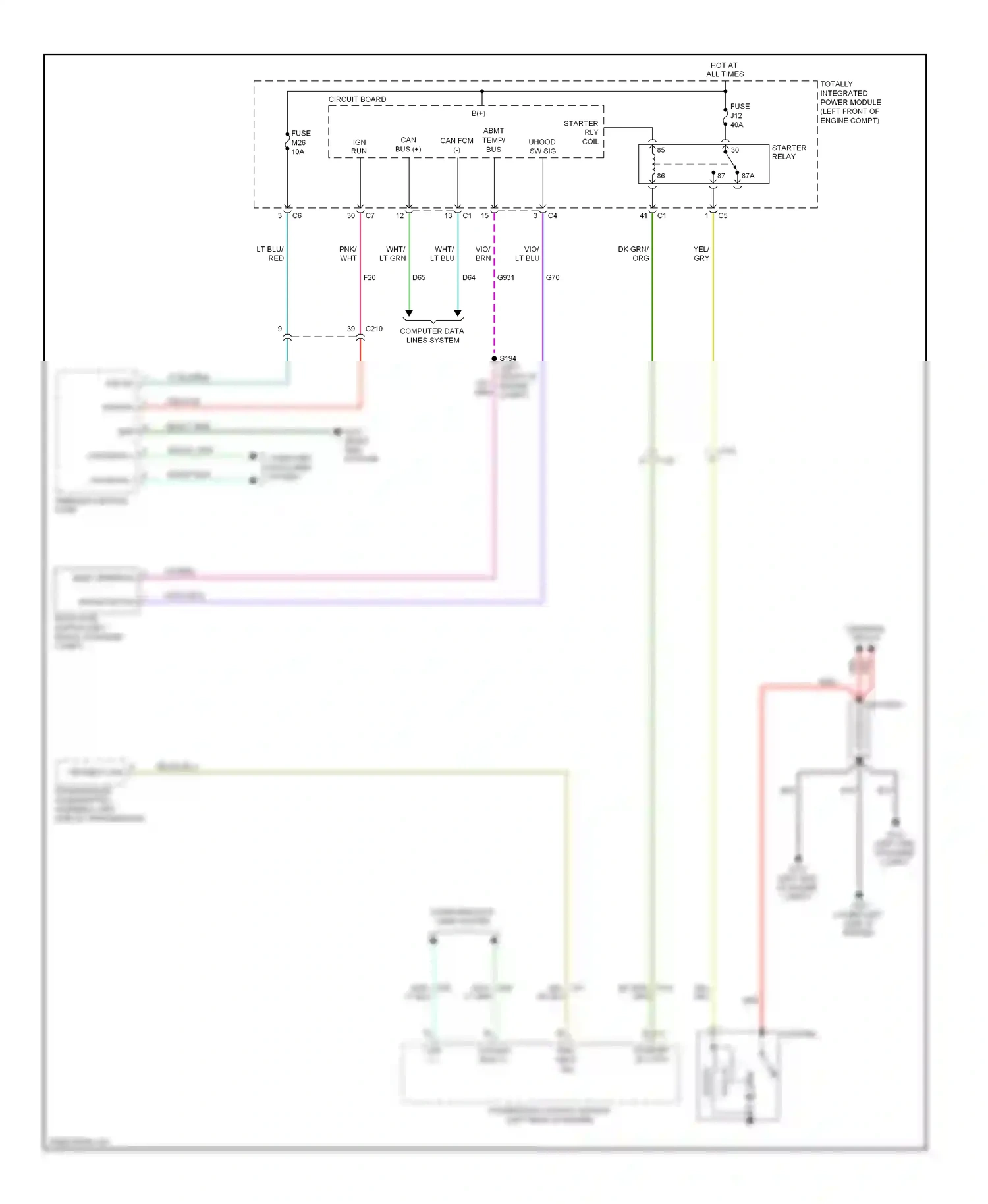 Dodge Pickup R3500  (1996-2010) computer data lines system wiring diagram  (19 of 88)
