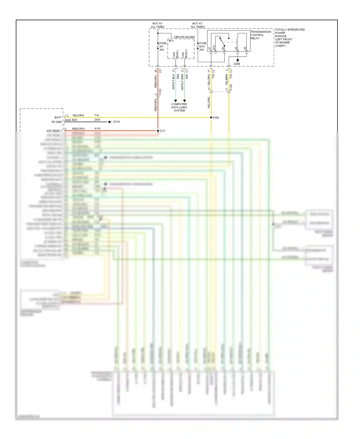 Dodge Pickup R3500  (1996-2010) computer data lines system wiring diagram  (82 of 88)