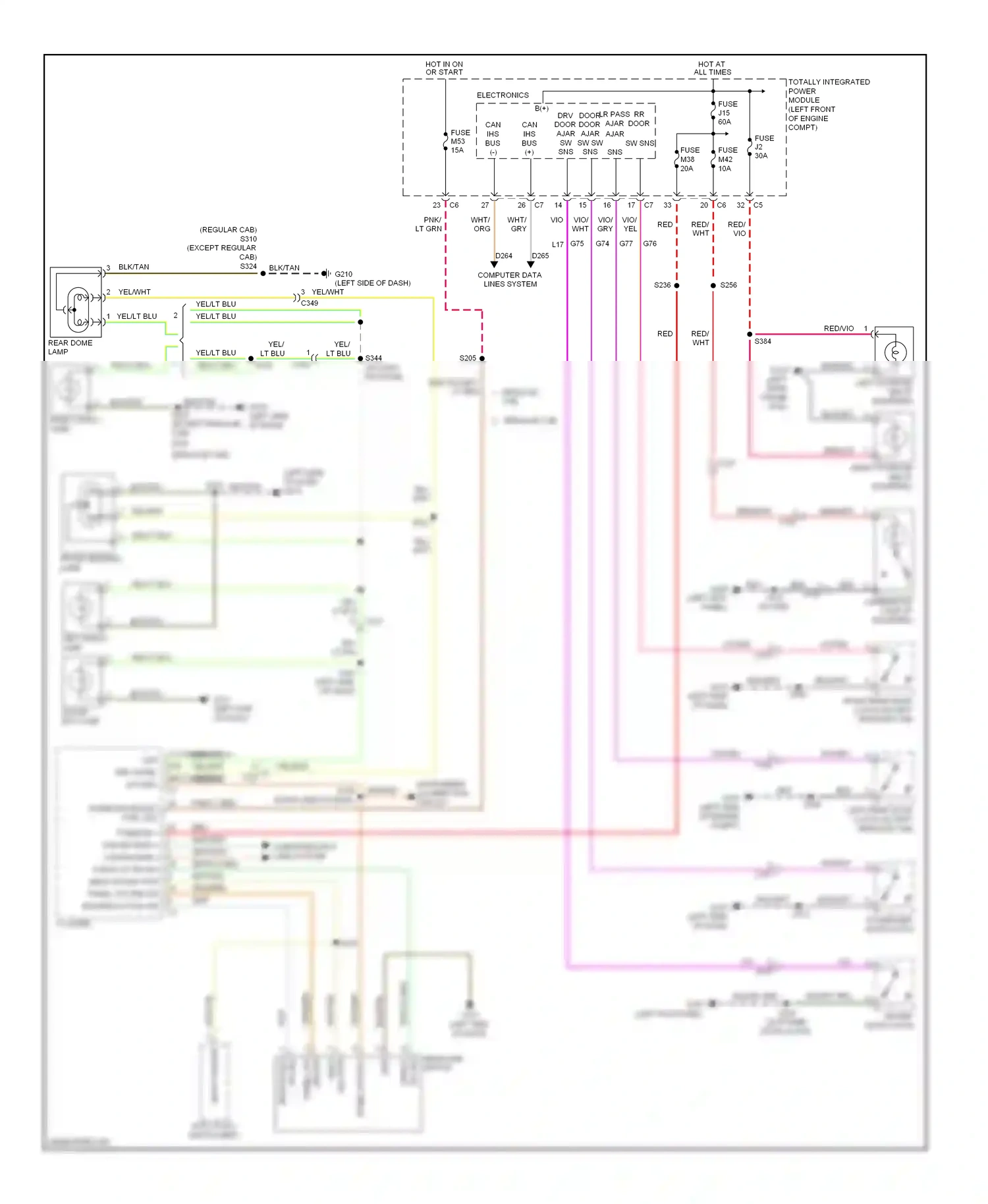 Dodge Pickup R3500  (1996-2010) computer data lines system wiring diagram  (15 of 88)