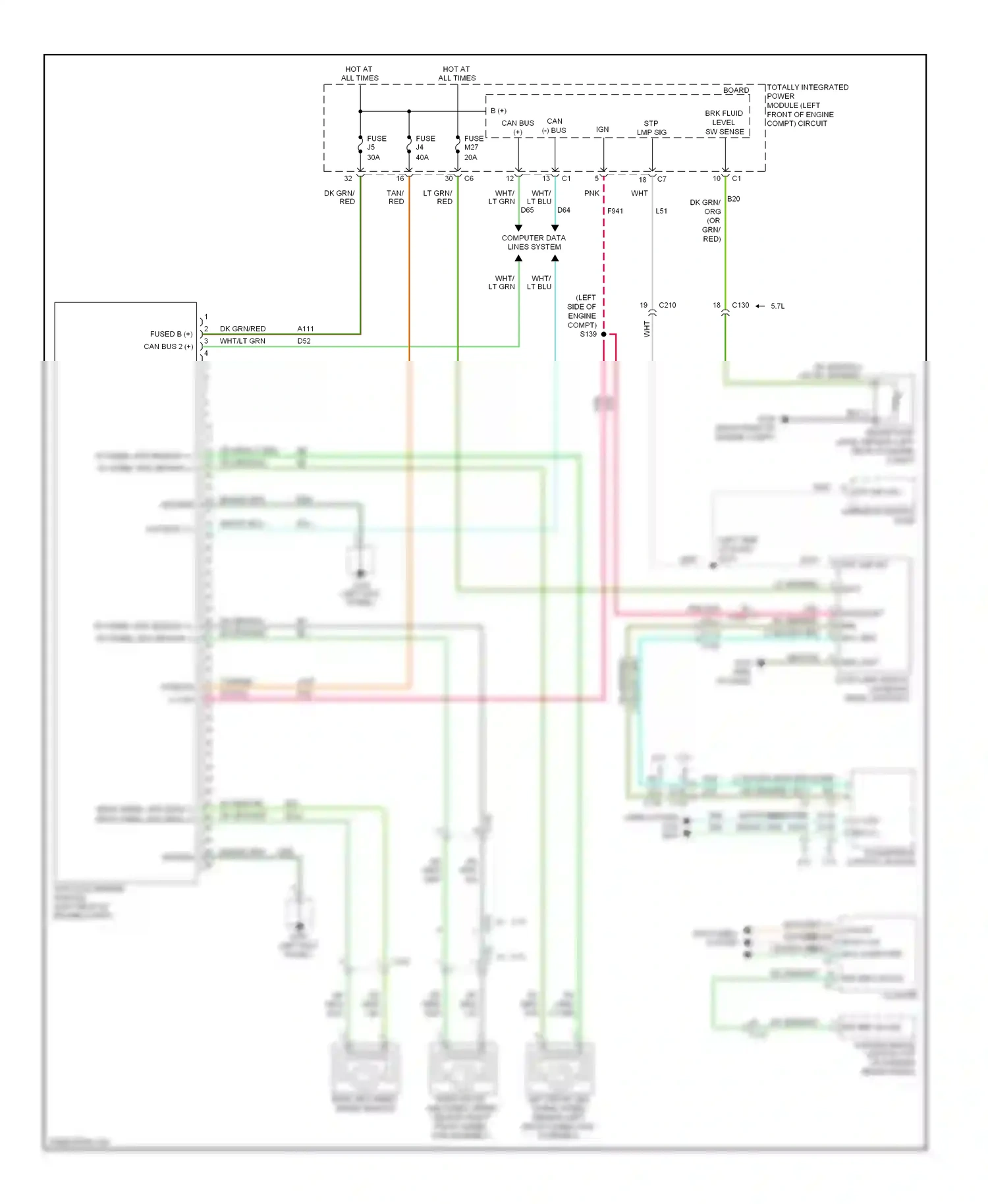 Dodge Pickup R3500  (1996-2010) computer data lines system wiring diagram  (12 of 88)