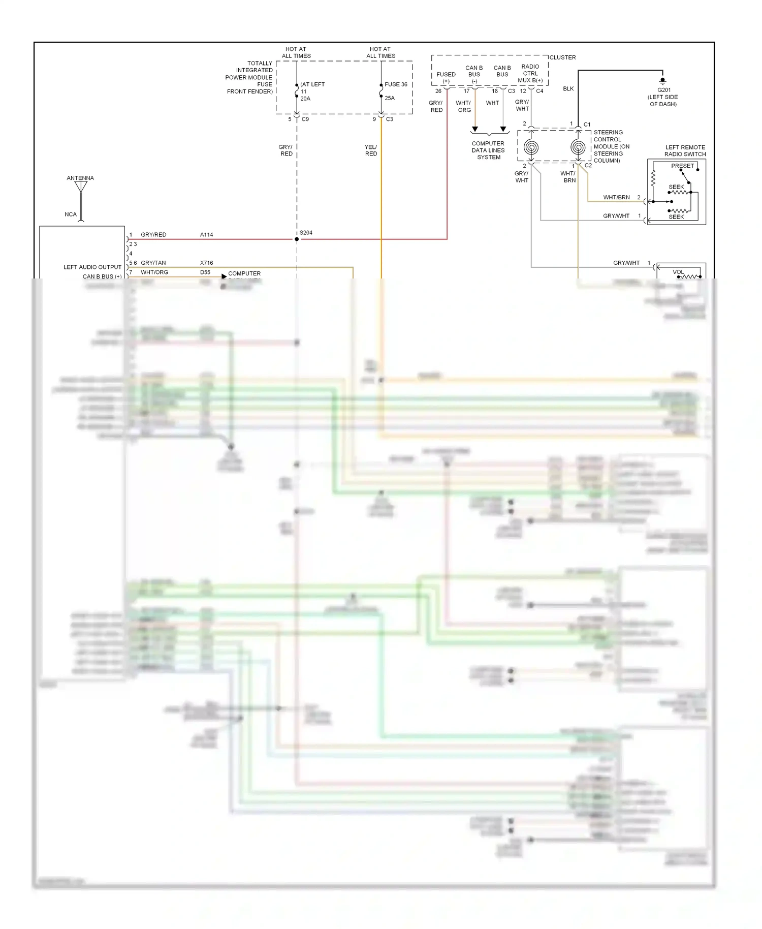 Dodge Pickup R3500  (1996-2010) computer data lines system wiring diagram  (48 of 88)