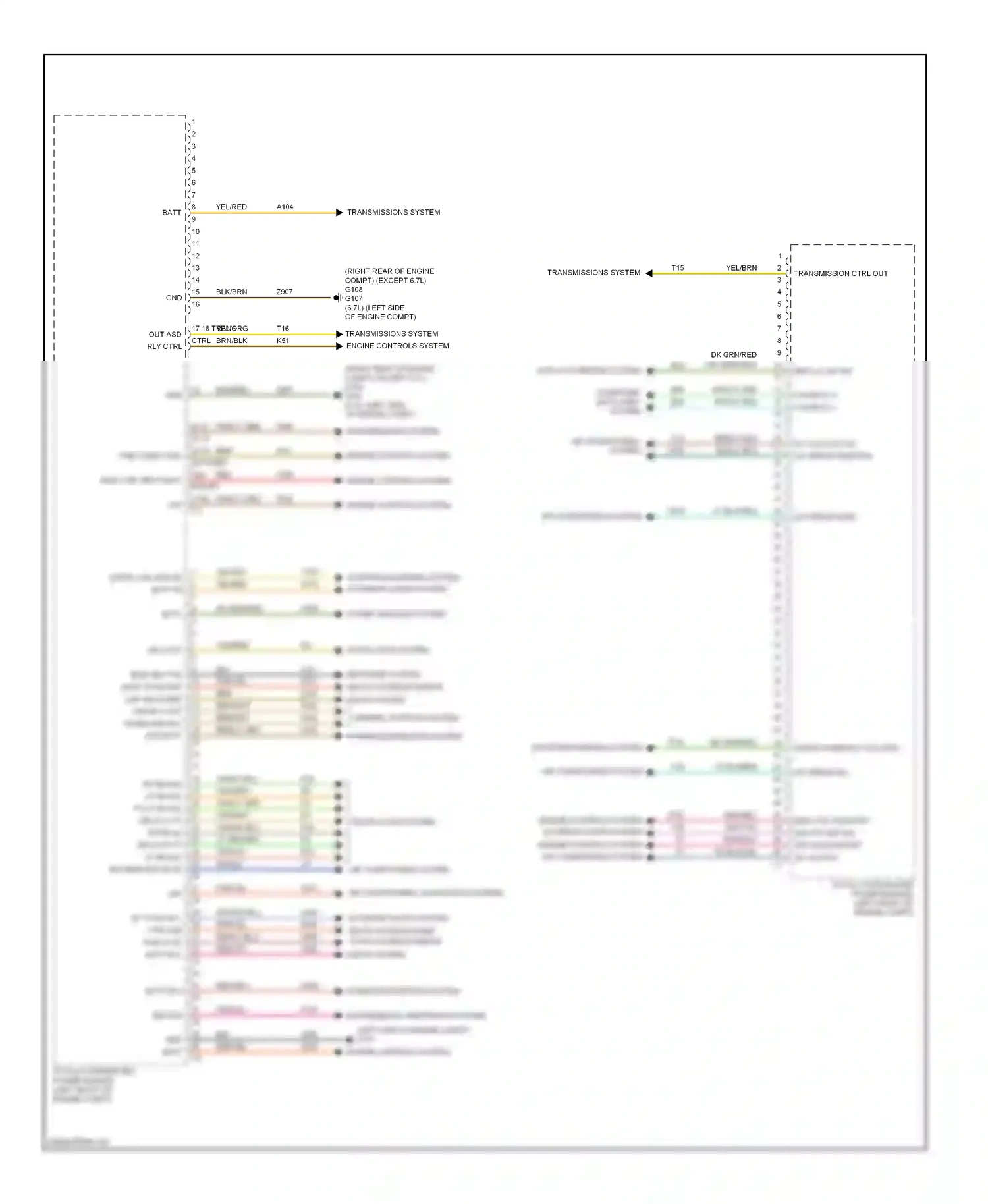 Dodge Pickup R3500  (1996-2010) computer data lines system wiring diagram  (43 of 88)