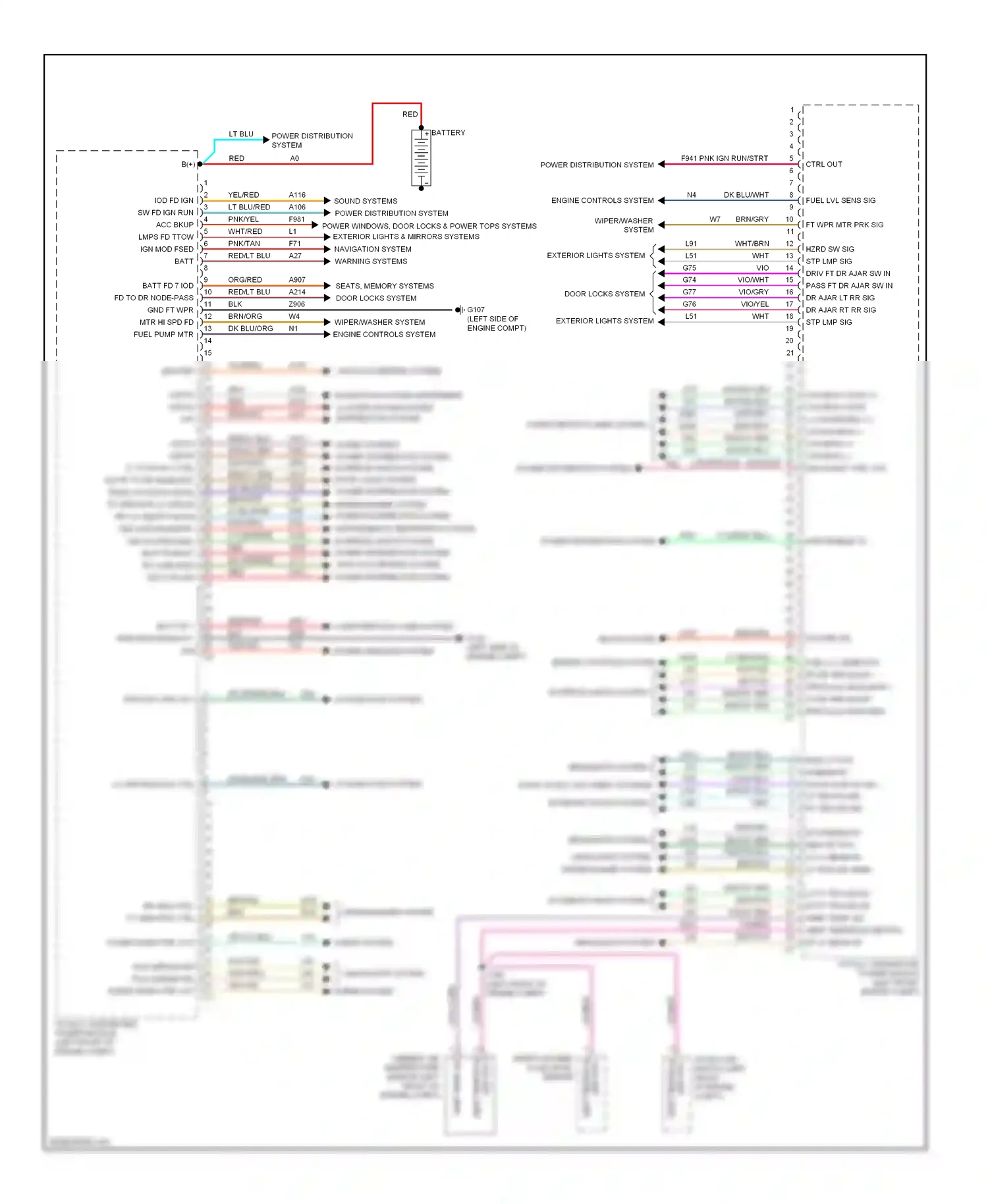 Dodge Pickup R3500  (1996-2010) computer data lines system wiring diagram  (42 of 88)