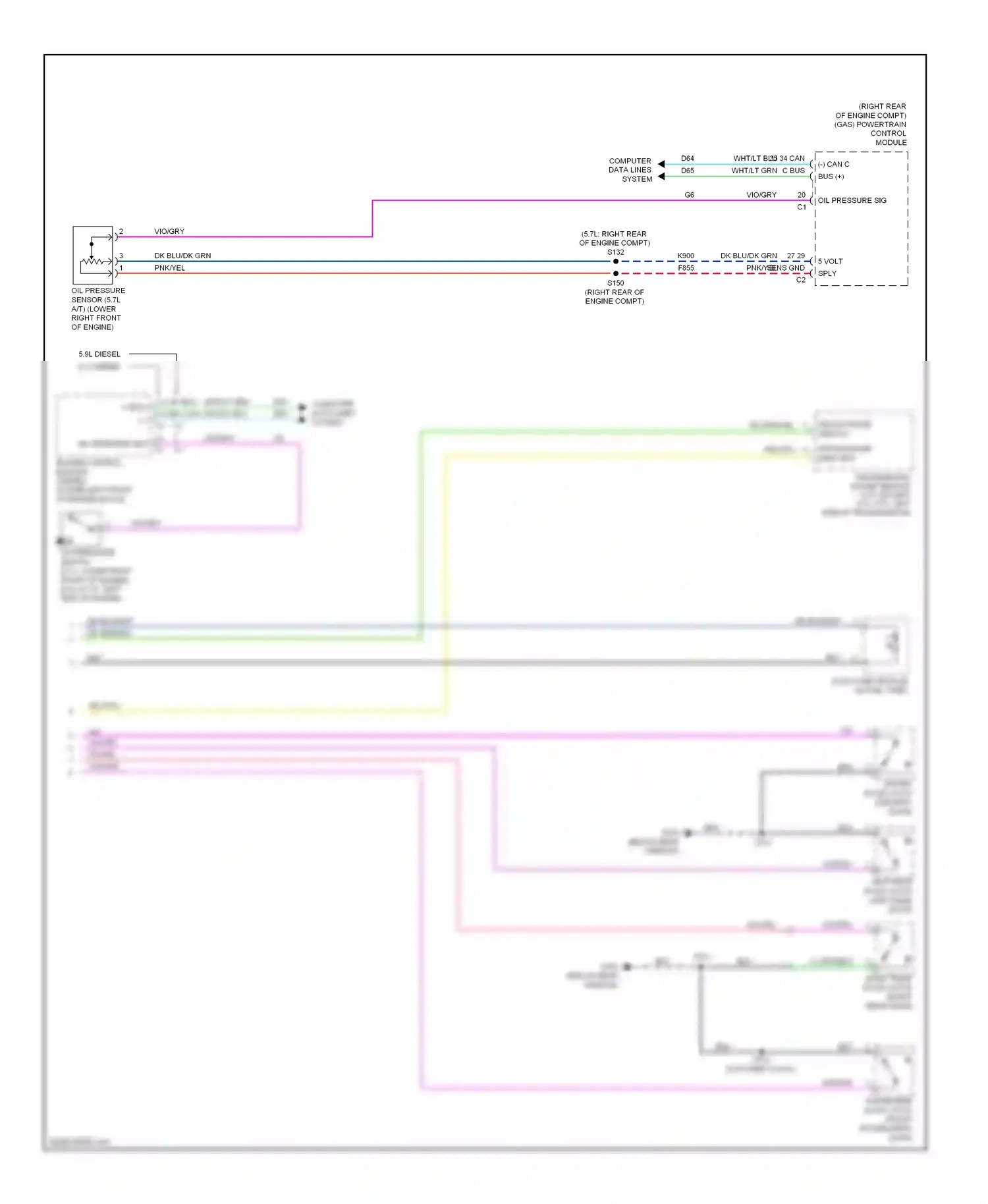 Dodge Pickup R3500  (1996-2010) computer data lines system wiring diagram  (18 of 88)