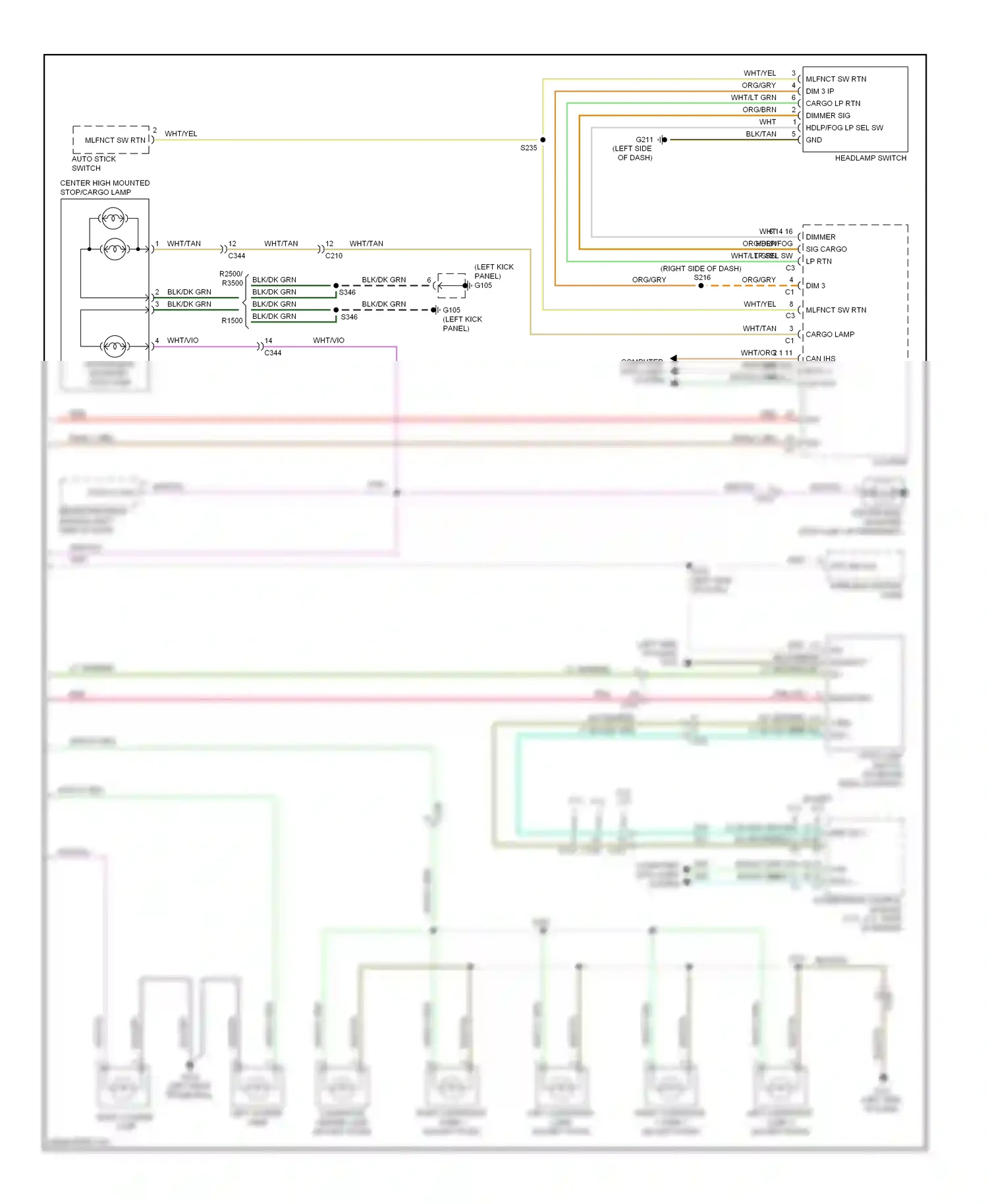 Dodge Pickup R3500  (1996-2010) computer data lines system wiring diagram  (4 of 88)