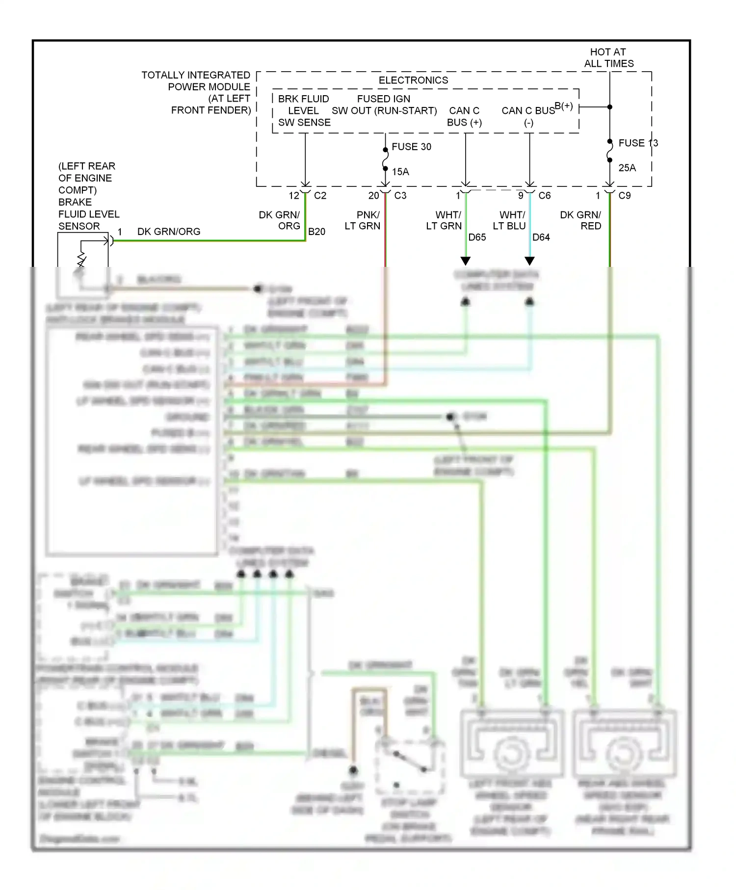 Dodge Pickup R3500  (1996-2010) computer data lines system wiring diagram  (9 of 88)