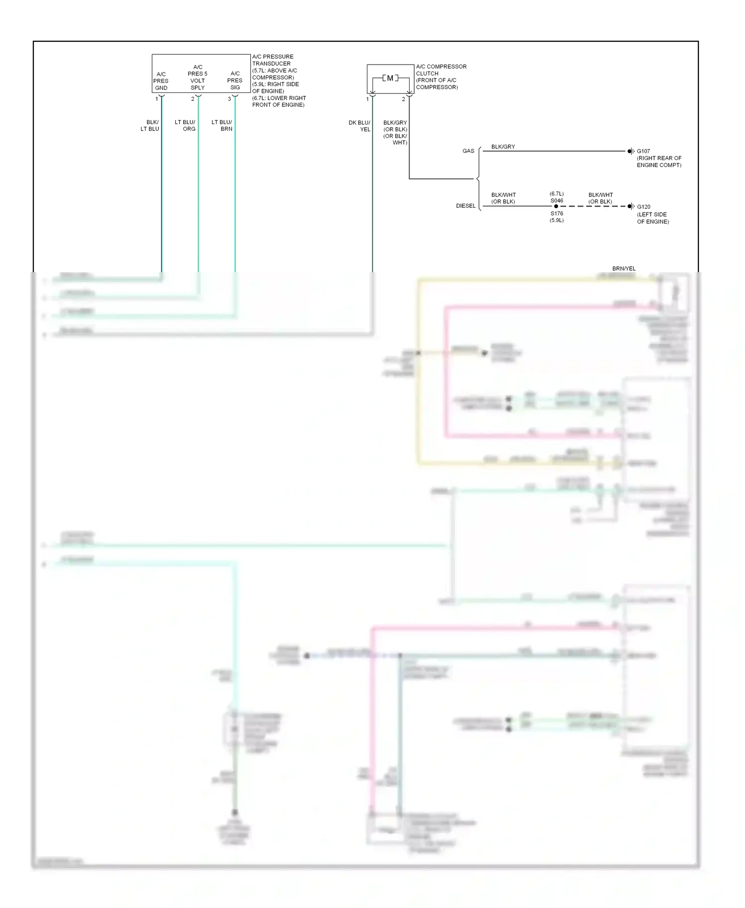Dodge Pickup R3500  (1996-2010) computer data lines system wiring diagram  (35 of 88)