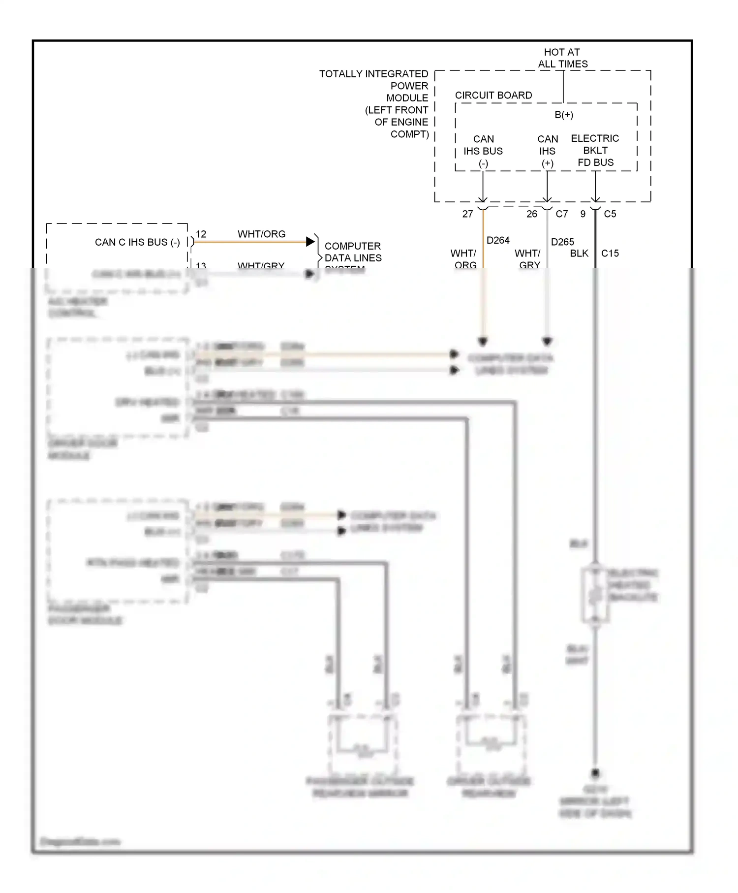 Dodge Pickup R3500  (1996-2010) computer data lines system wiring diagram  (64 of 88)