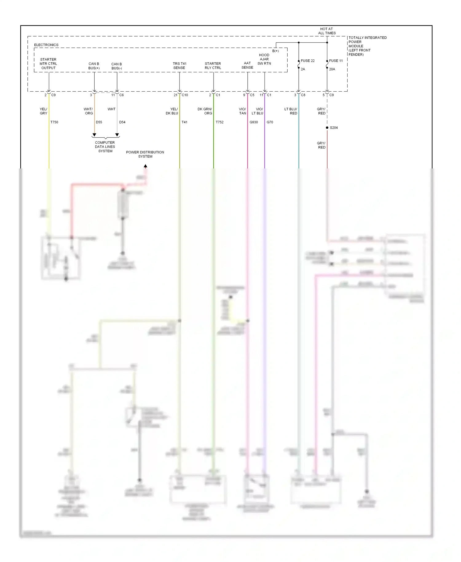 Dodge Pickup R3500  (1996-2010) computer data lines system wiring diagram  (22 of 88)