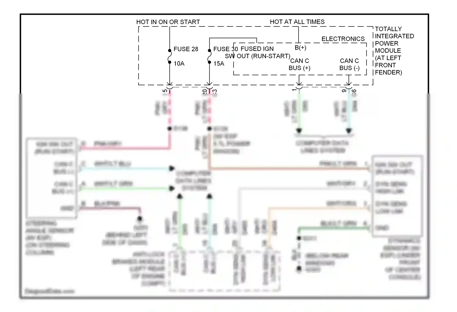 Dodge Pickup R3500  (1996-2010) computer data lines system wiring diagram  (44 of 88)