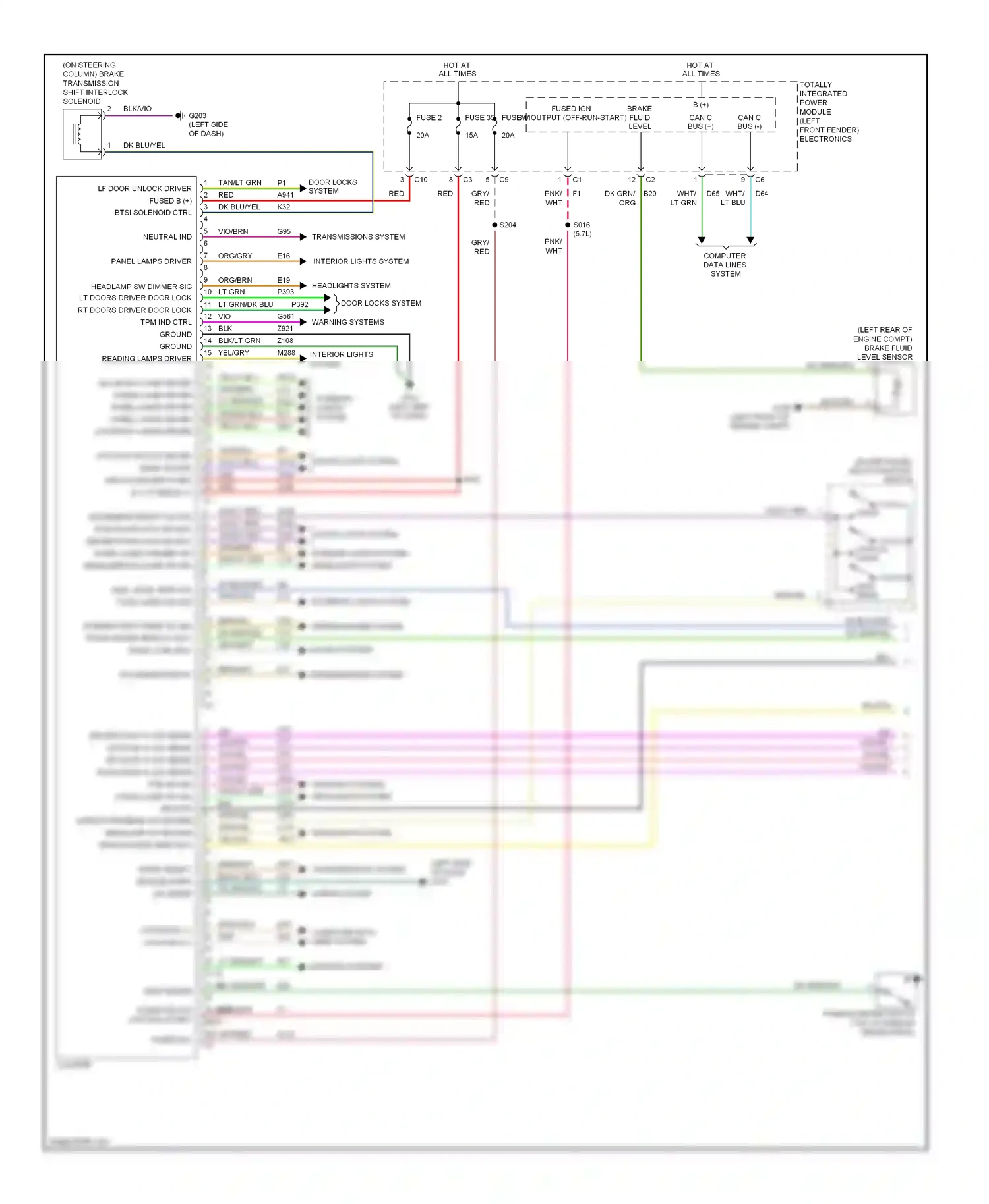 Dodge Pickup R3500  (1996-2010) computer data lines system wiring diagram  (17 of 88)