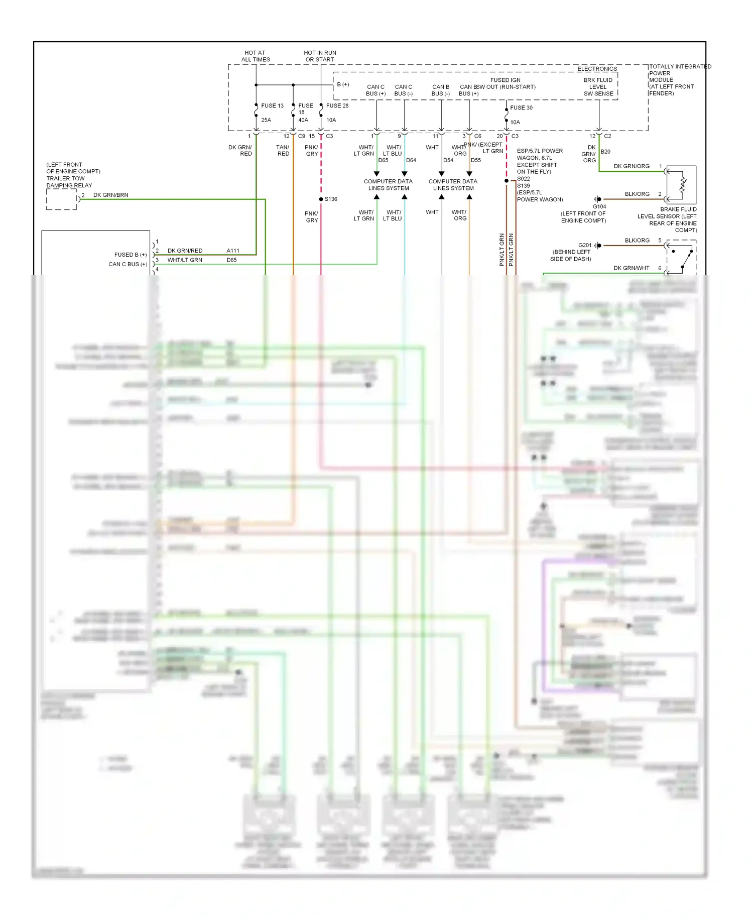 Dodge Pickup R3500  (1996-2010) computer data lines system wiring diagram  (1 of 88)