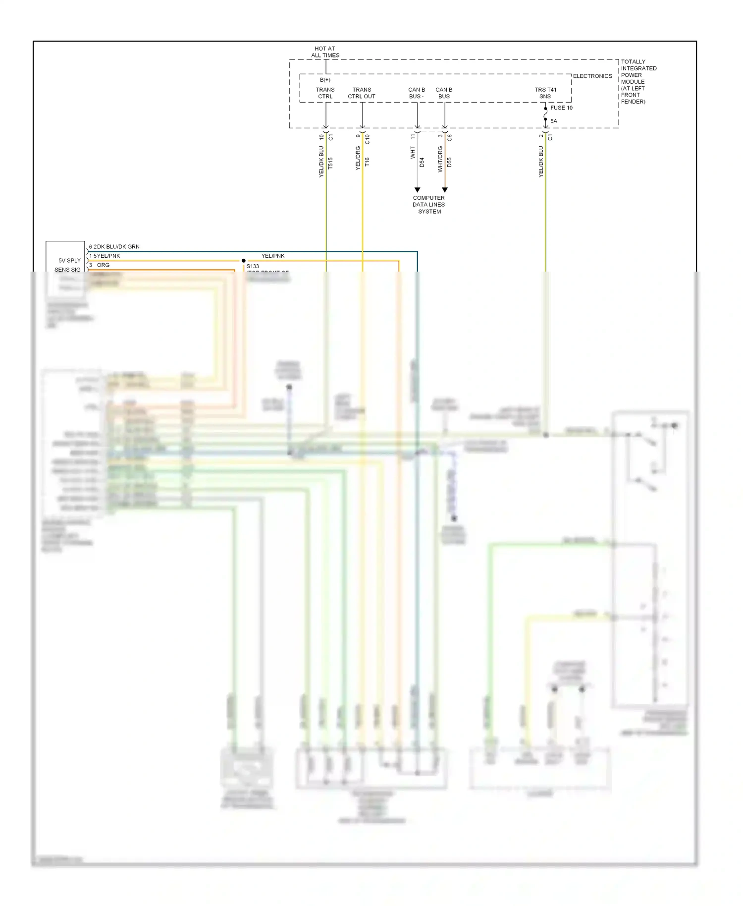 Dodge Pickup R3500  (1996-2010) computer data lines system wiring diagram  (31 of 88)