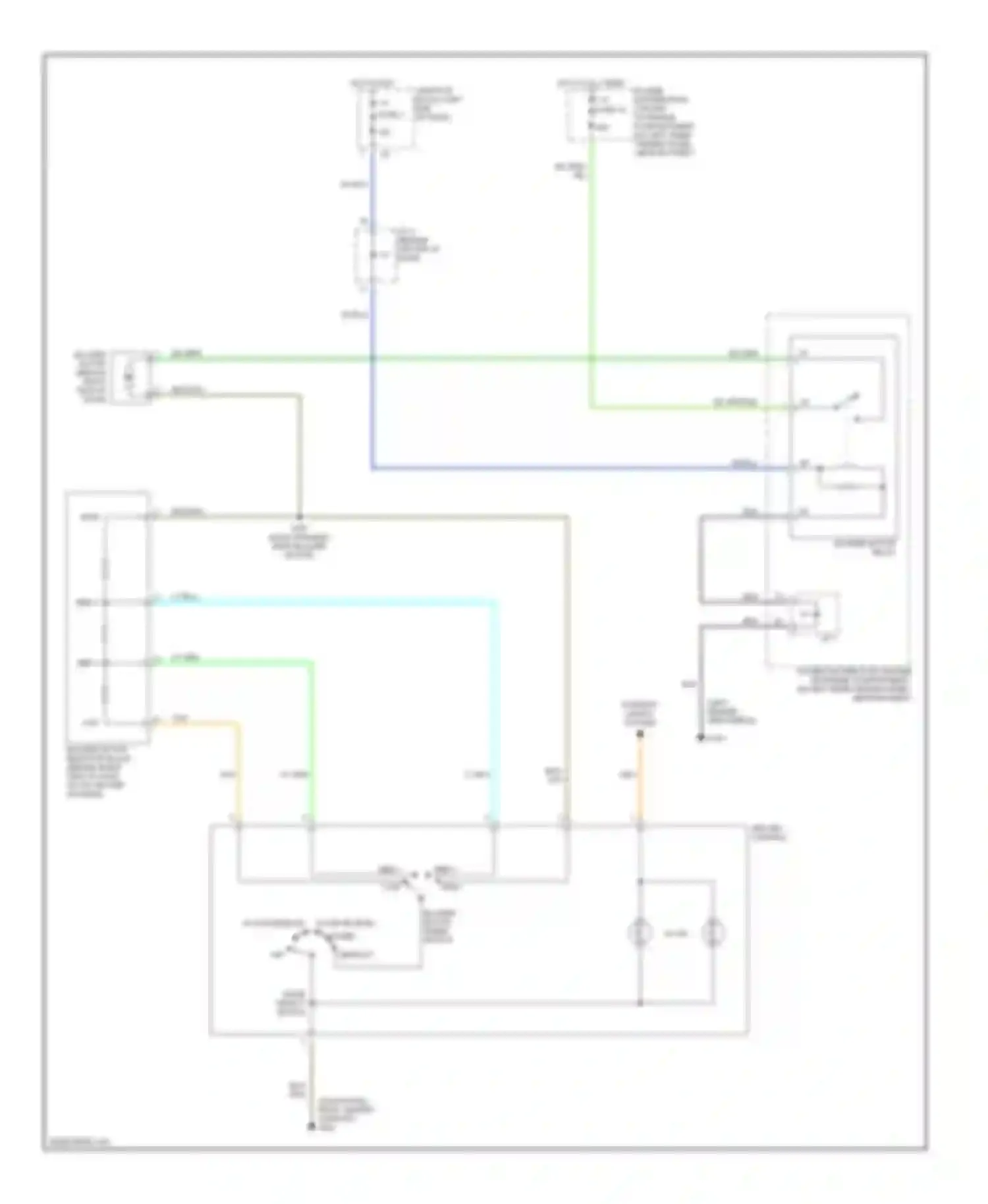 Wiring diagram floor bi-level floor/defrost panel for Dodge Pickup R3500  (1996-2010) (1 of 1)