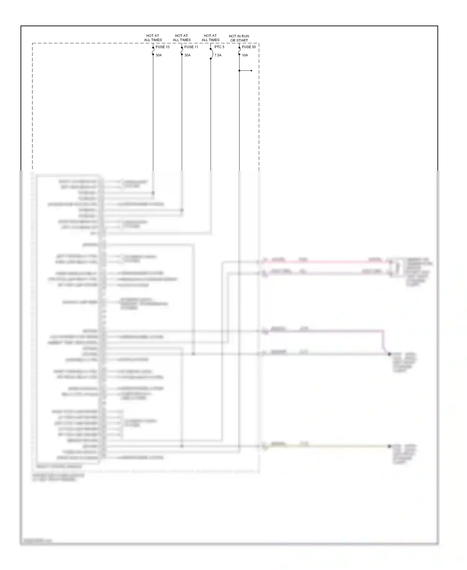 Dodge Pickup R3500  (1996-2010) front control module wiring diagram  (4 of 6)