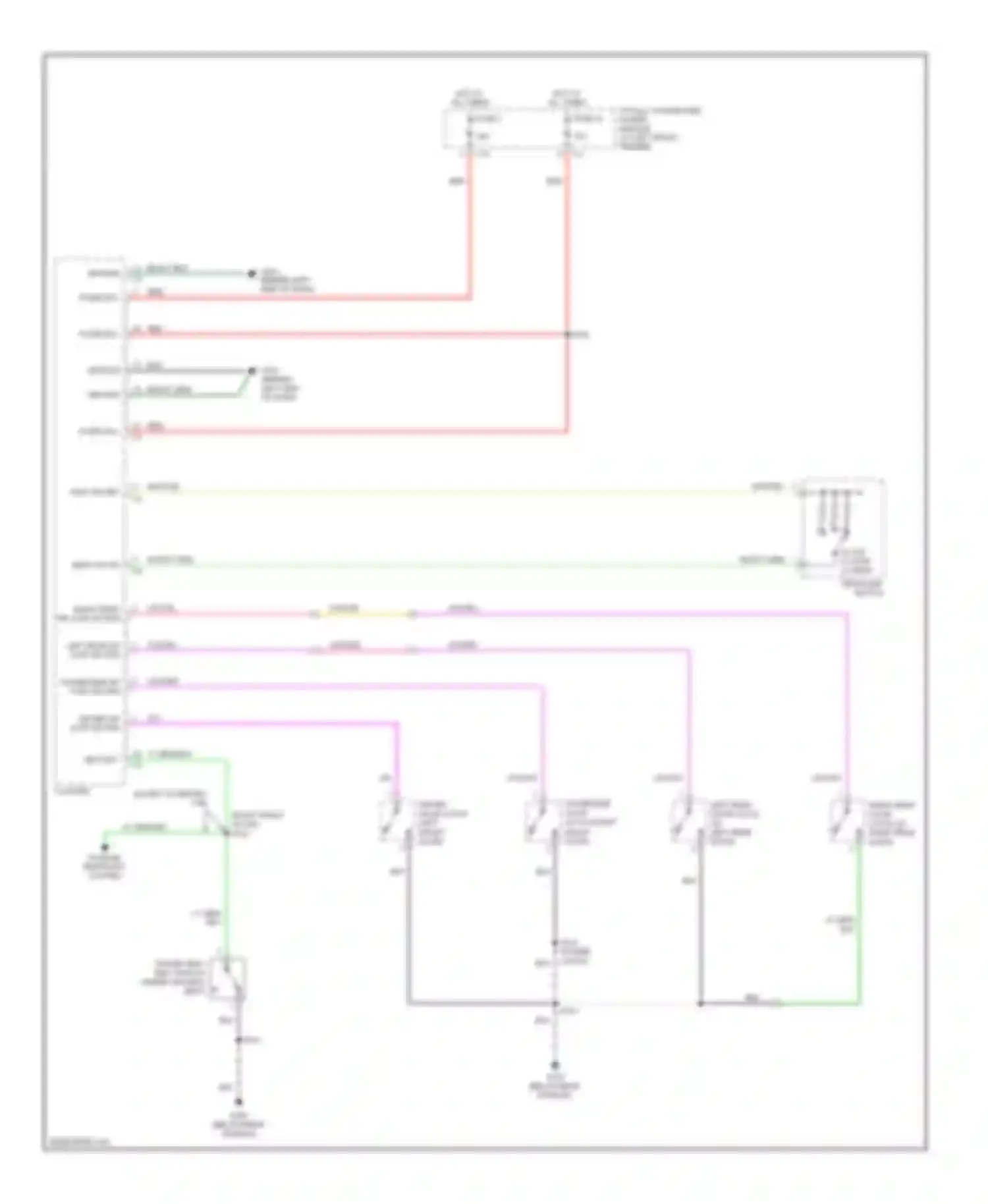 Wiring diagram left rear dr ajar sw sns for Dodge Pickup R3500  (1996-2010) (1 of 1)