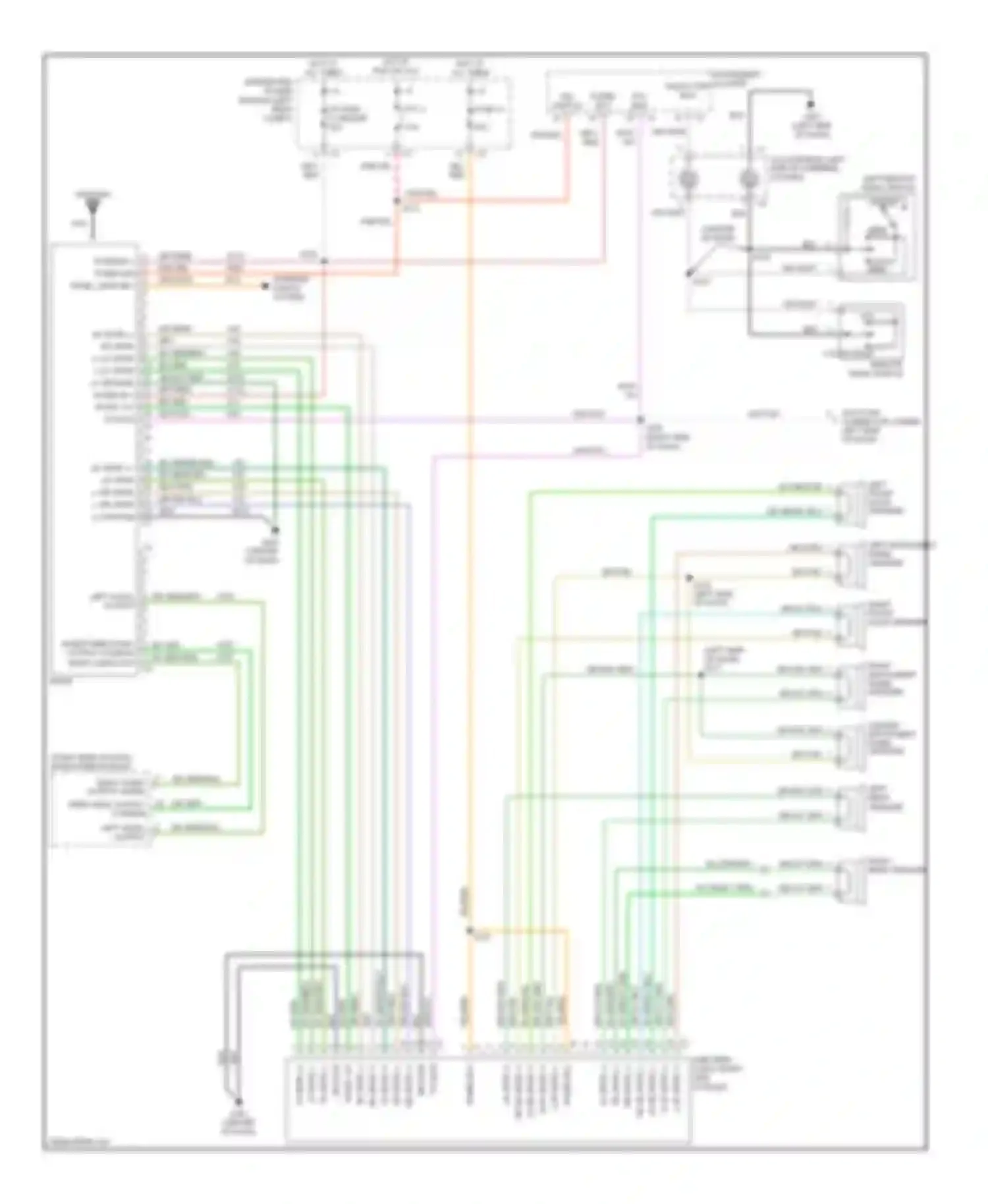 Wiring diagram left rear speaker for Dodge Pickup R3500  (1996-2010) (7 of 10)