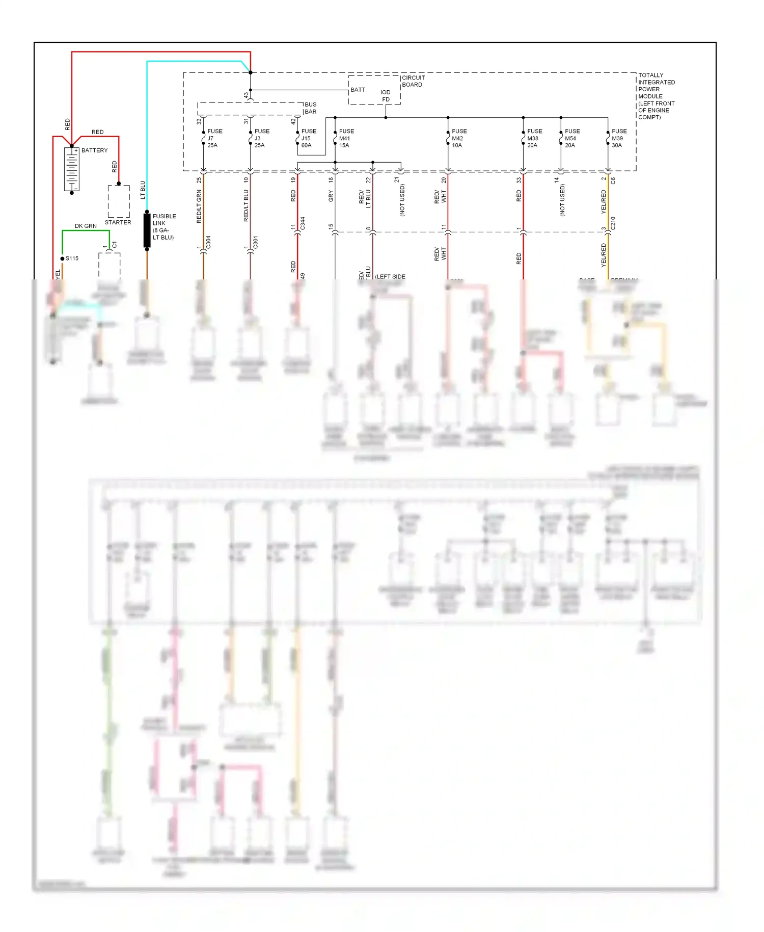 Dodge Pickup R3500  (1996-2010) multi- function switch wiring diagram  (3 of 4)