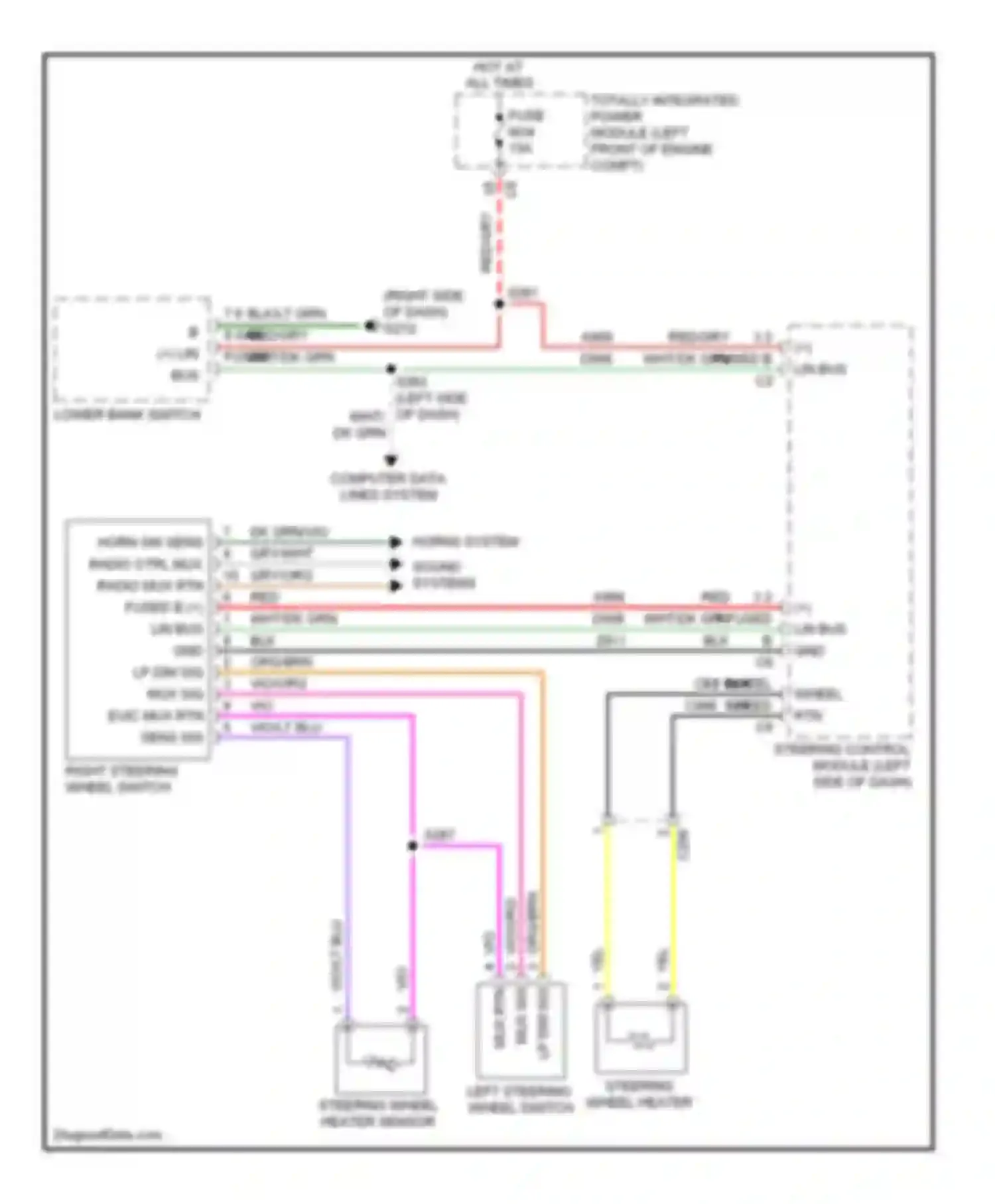 Wiring diagram mux rtn for Dodge Pickup R3500  (1996-2010) (2 of 5)