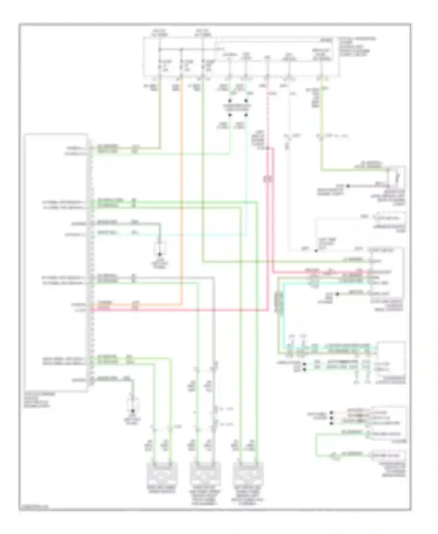 Wiring diagram rear abs wheel speed sensor for Dodge Pickup R3500  (1996-2010) (1 of 1)