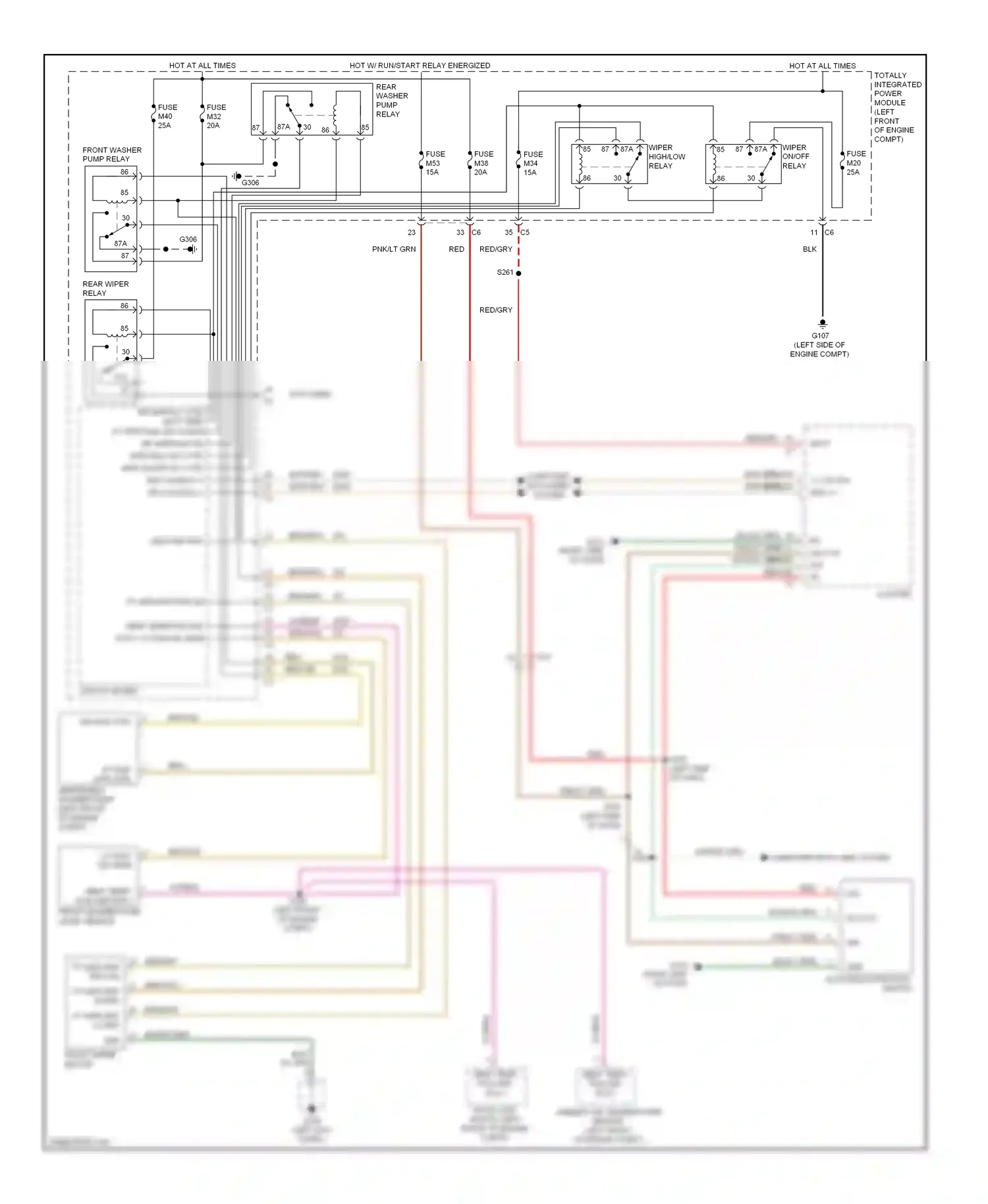 Dodge Pickup R3500  (1996-2010) sccm multi-function switch wiring diagram  (1 of 1)