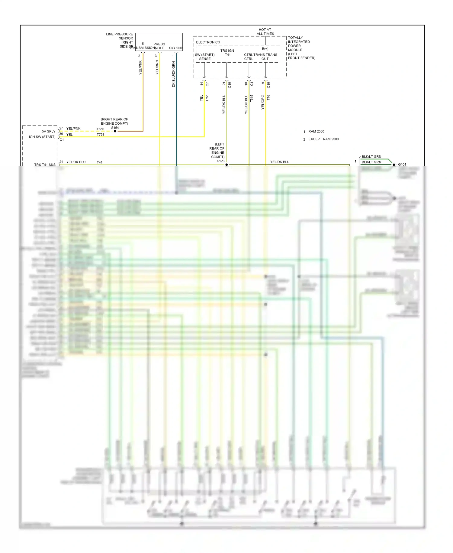 Dodge Pickup R3500  (1996-2010) ud sol ctrl l/r sol ctrl press ctrl sol wiring diagram  (1 of 1)