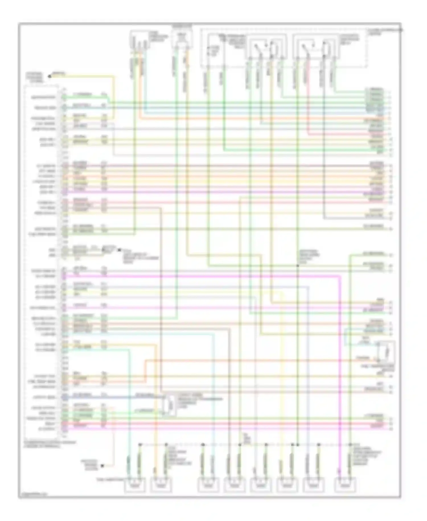 Ram Van B1500 Dodge  (1996-2003): Wiring diagram engine performance 5.2l cngs (1 of 3)