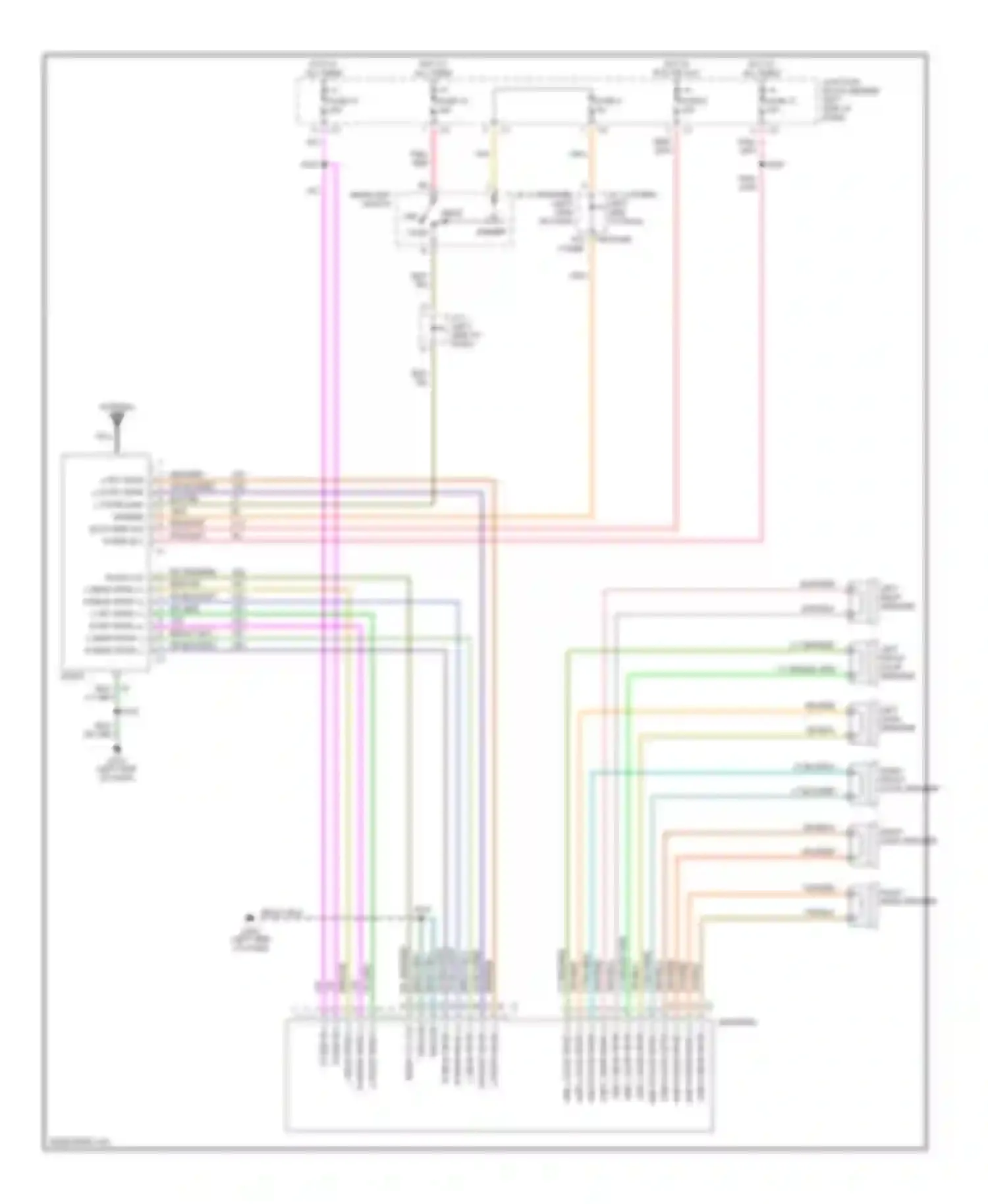 Ram Van B1500 Dodge  (1996-2003): Radio circuits, with amplifier