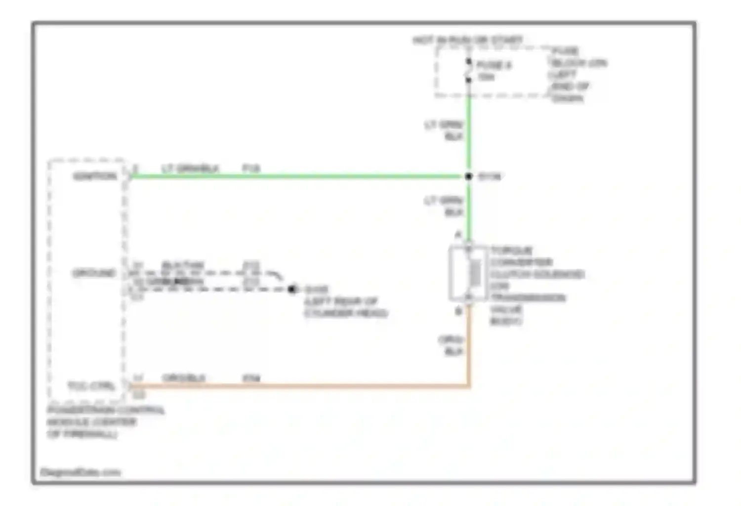 Ram Van B1500 Dodge  (1996-2003): 3.9l, tcc solenoid circuit