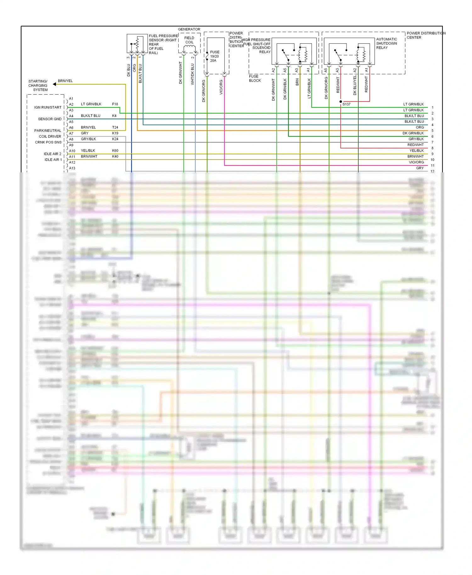 Dodge Ram Van B2500  (1996-2003) automatic shutdown relay wiring diagram  (6 of 10)