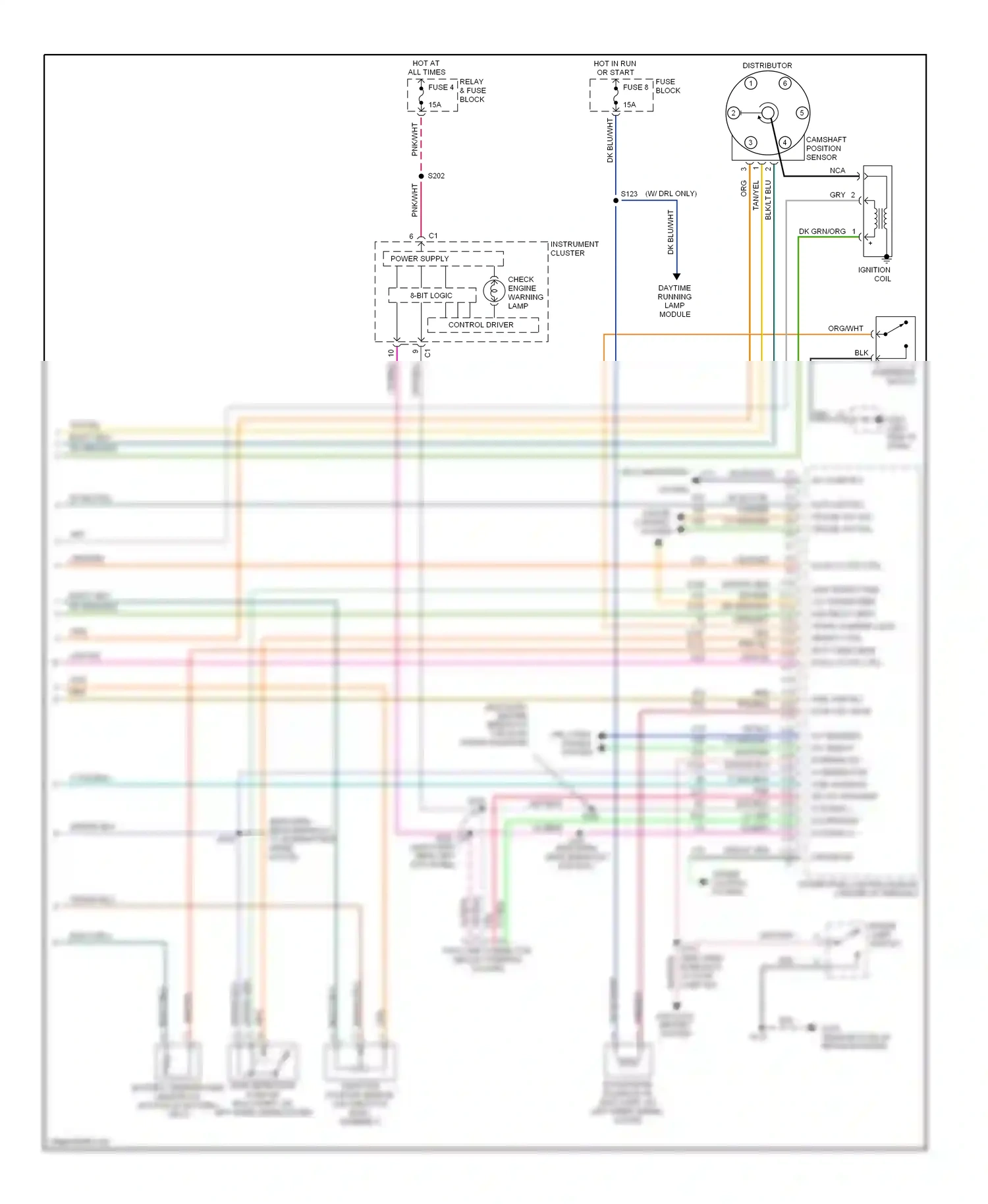 Dodge Ram Van B2500  (1996-2003) control driver wiring diagram  (3 of 8)