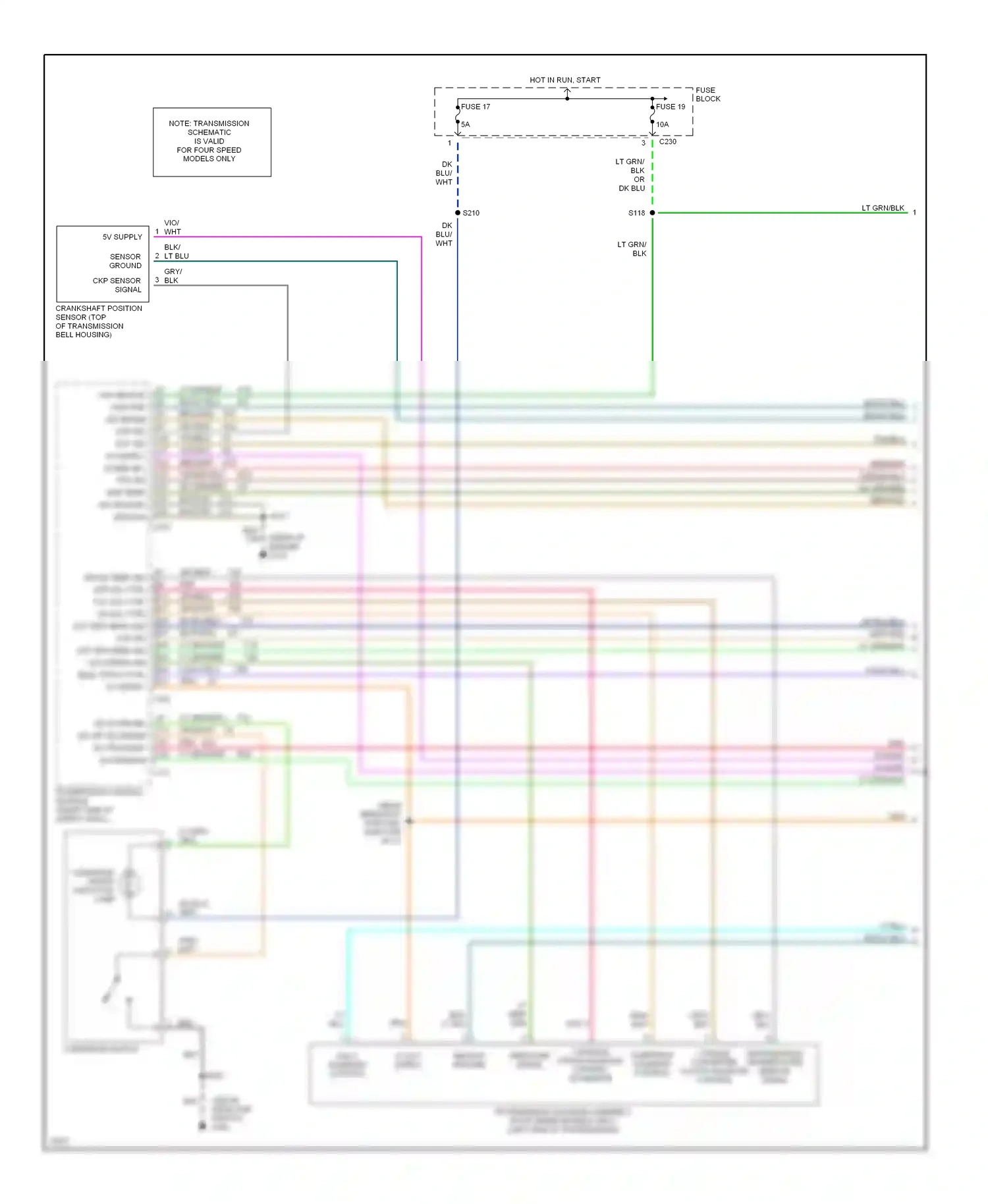 Dodge Ram Van B2500  (1996-2003) sensor ground wiring diagram  (4 of 10)