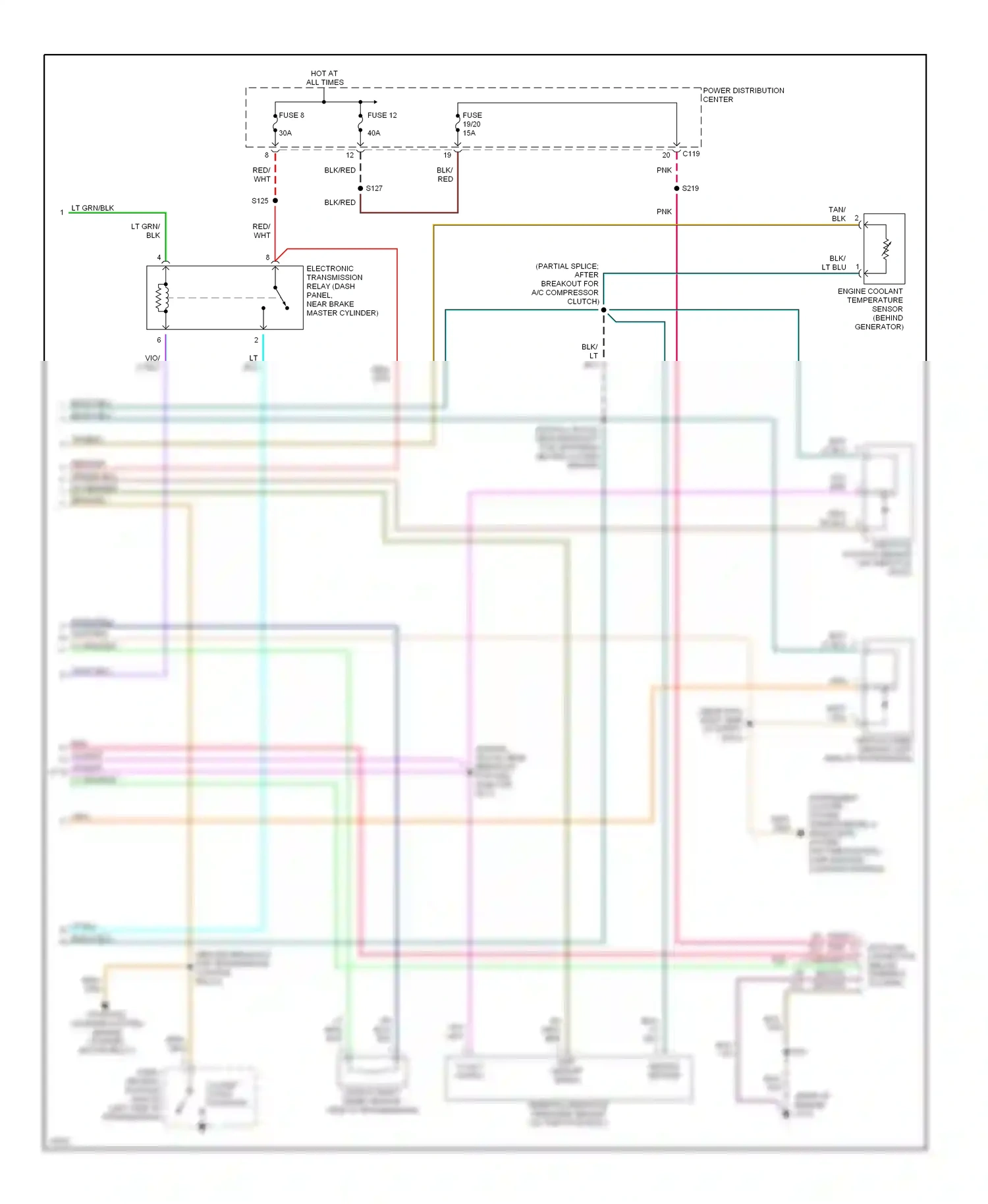 Dodge Ram Van B2500  (1996-2003) sensor ground wiring diagram  (5 of 10)